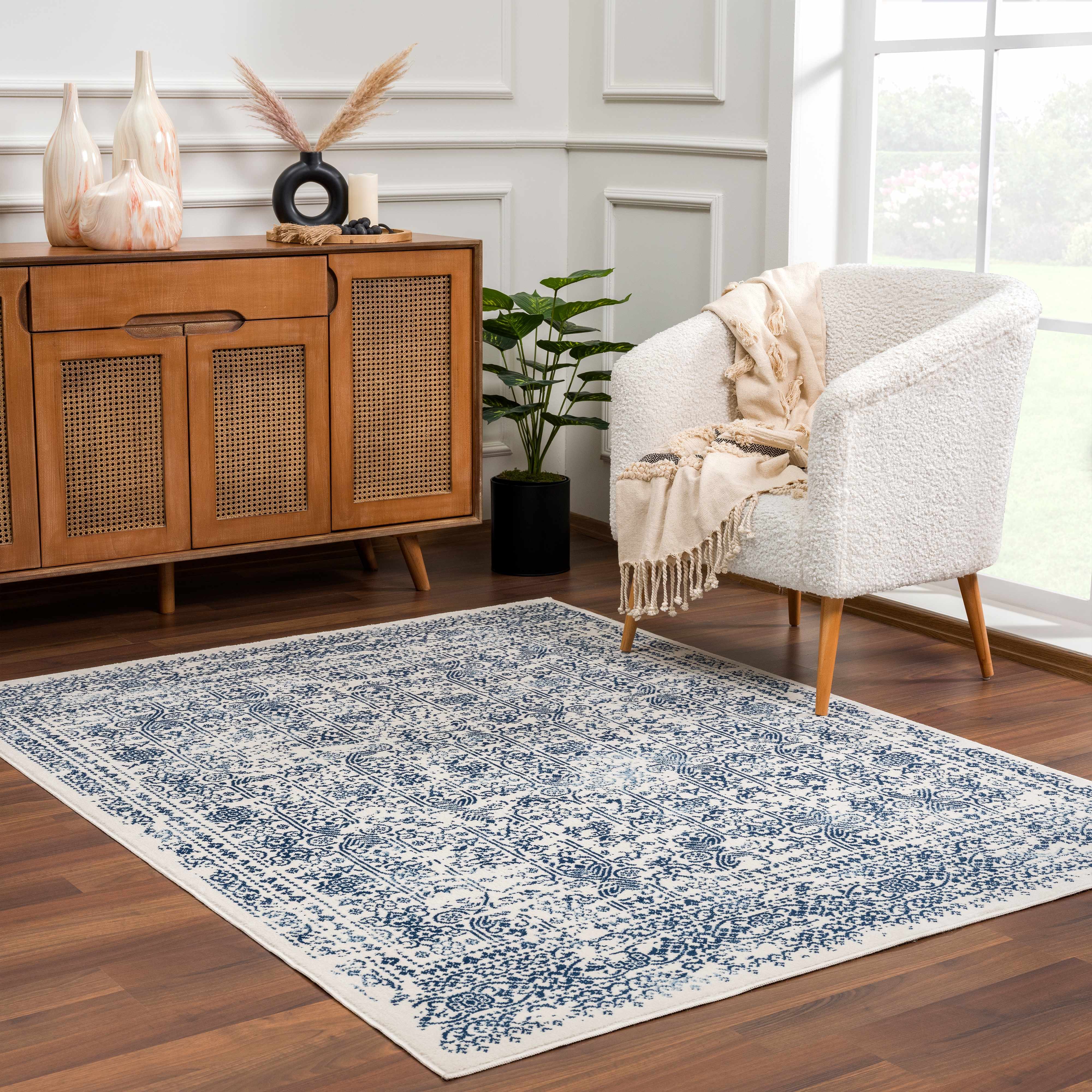 Hauteloom Michie Blue Rug - Transform Your Space