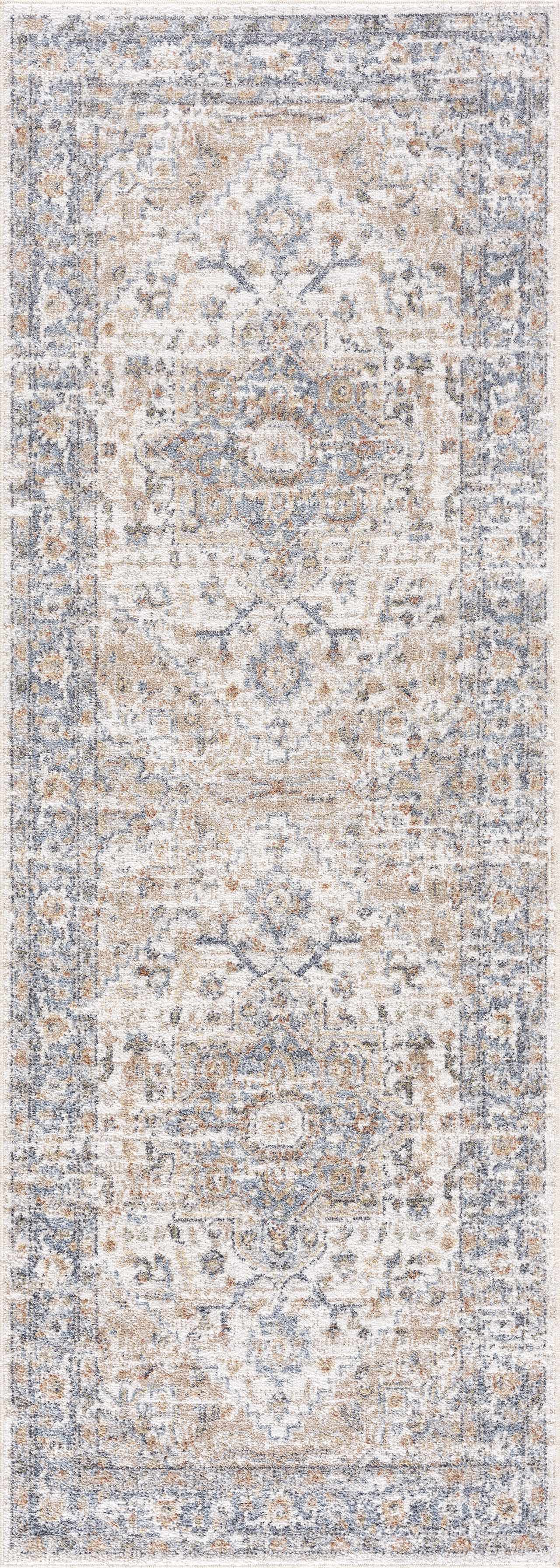 Hauteloom Ezri Cream - A Must - Have Washable Area Rug