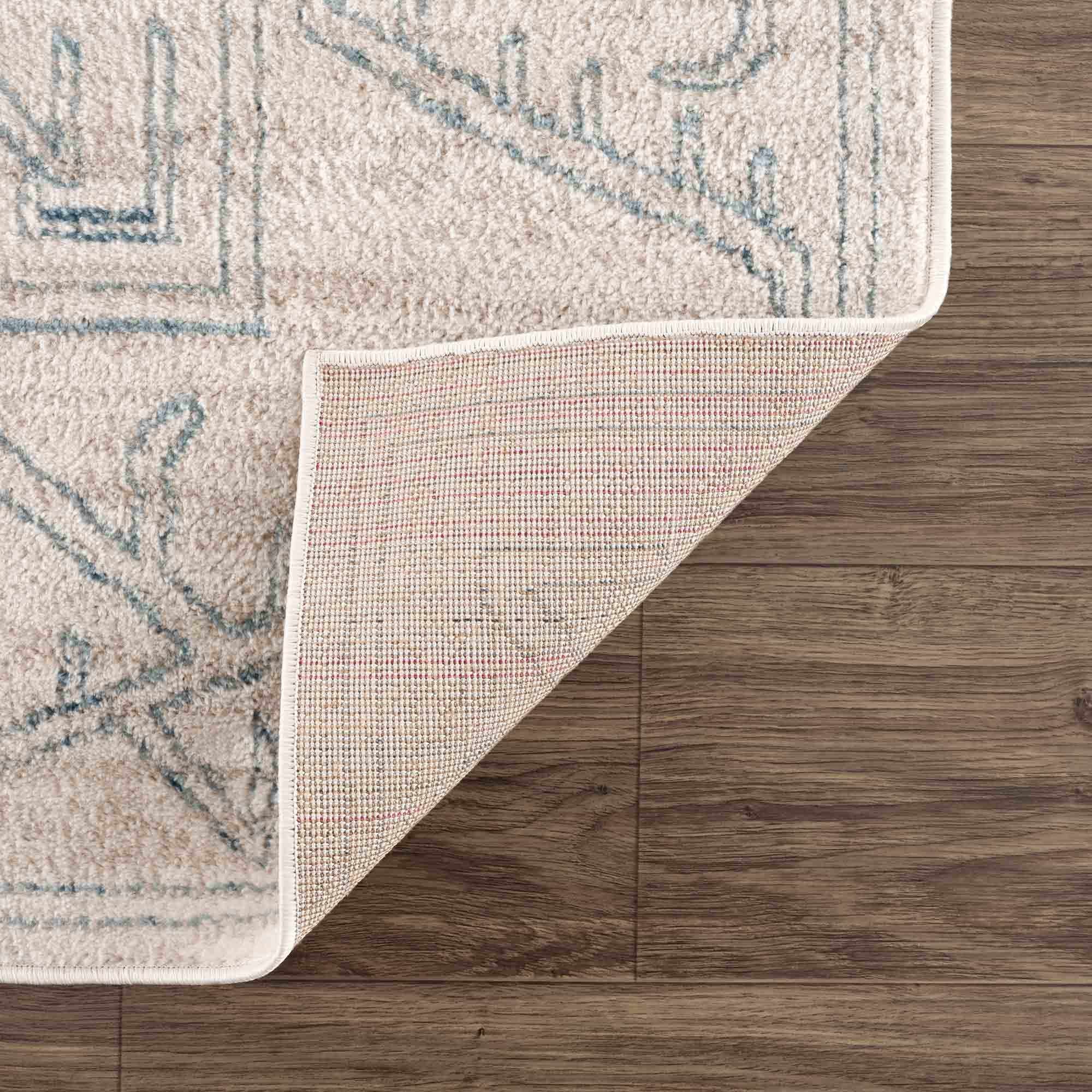 Indulge in Style with Hauteloom Divya Cream & Silver Blue Area Rug