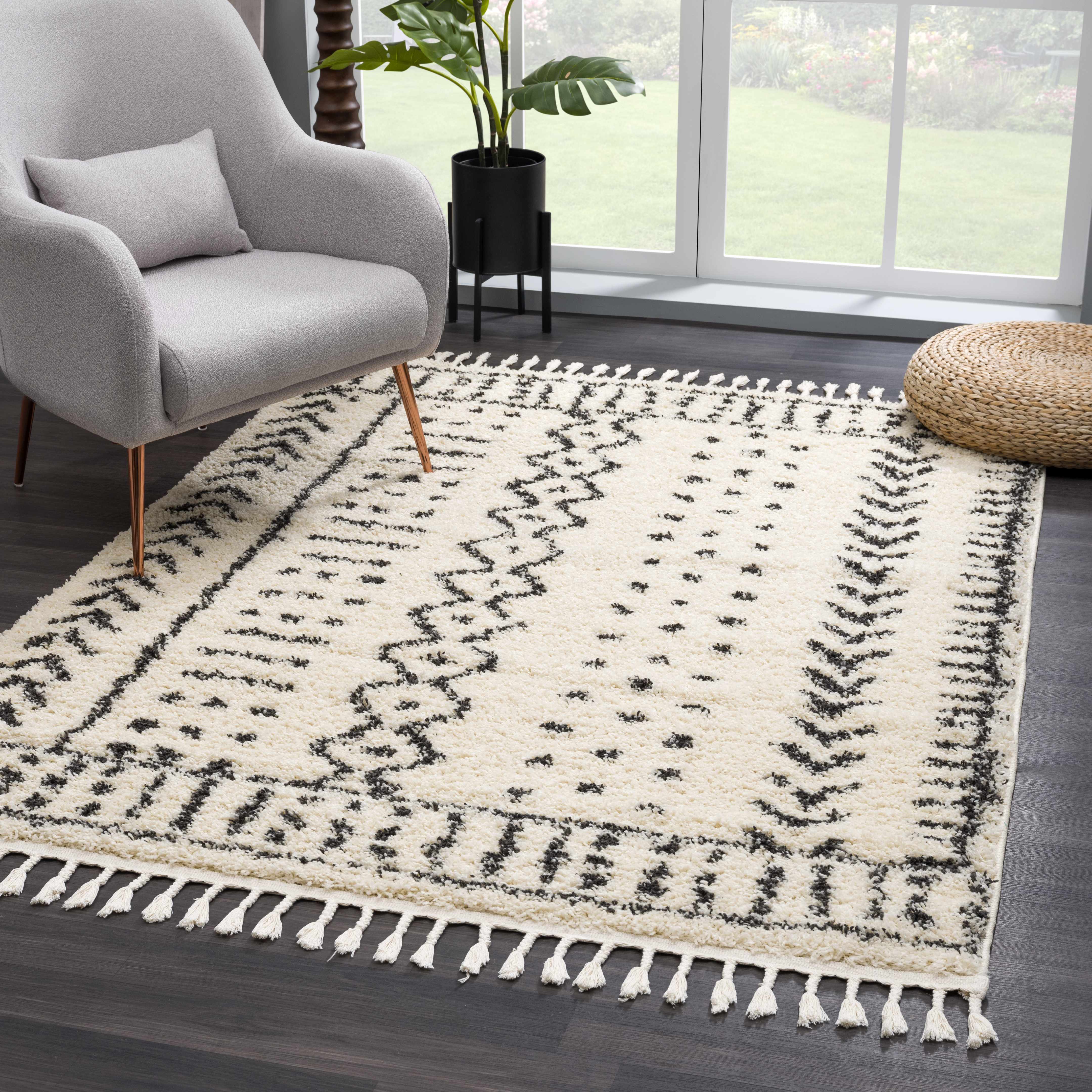 Hauteloom Hauppauge Bohemian Berber Shag Plush Carpet - Inviting Luxury!