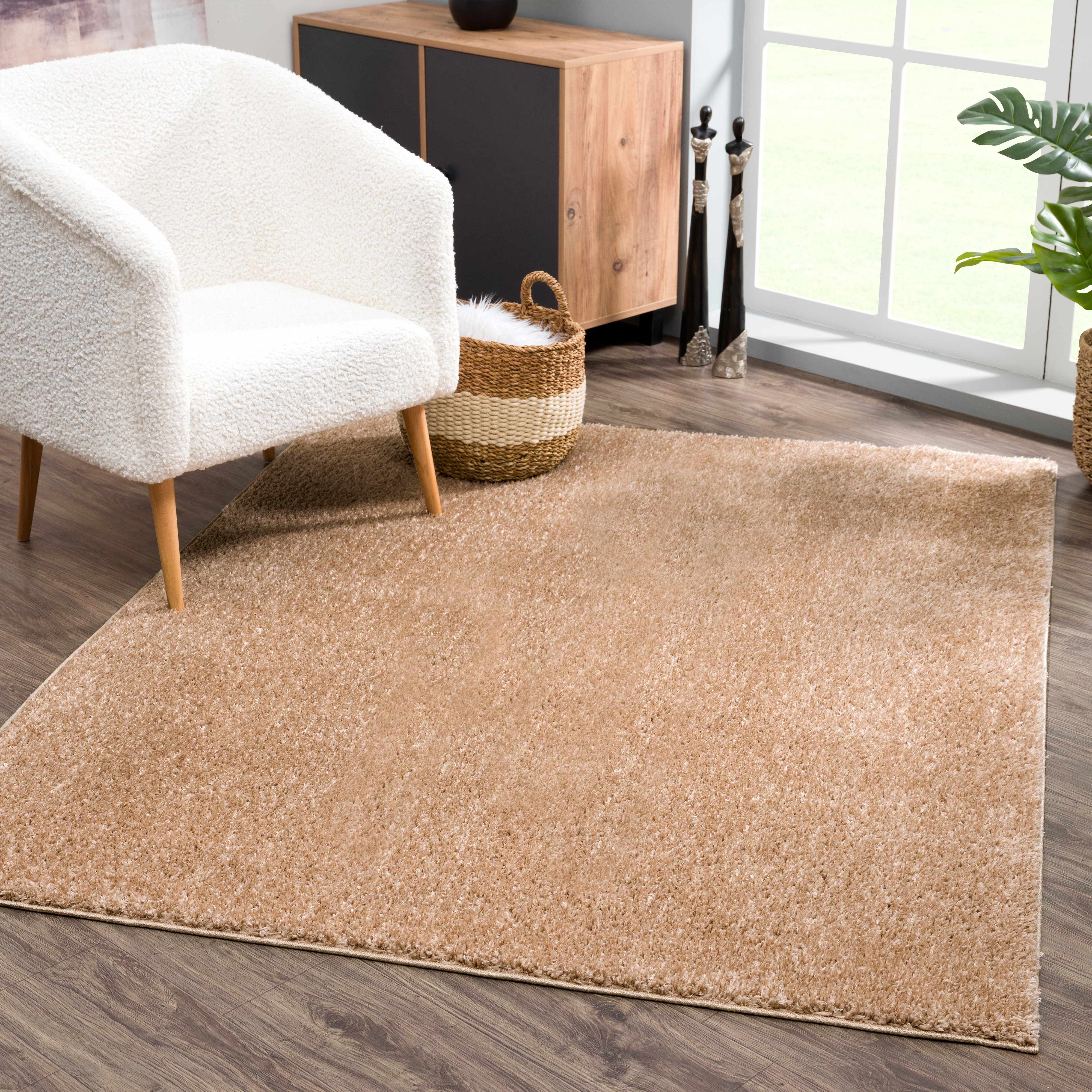 Luxurious Judy Brown Washable Area Rug for a Cozy Home
