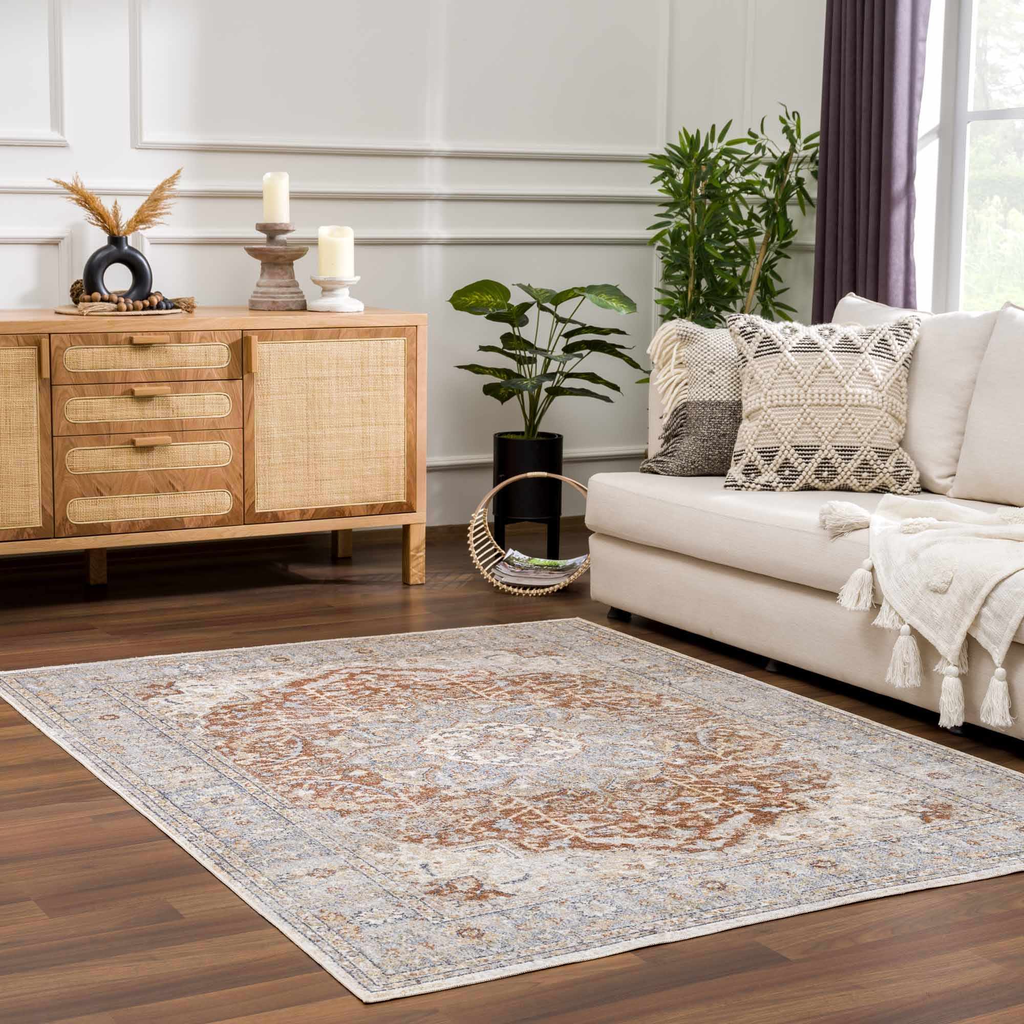 Luxurious Hauteloom Emke Washable Area Rug - Transform Your Space