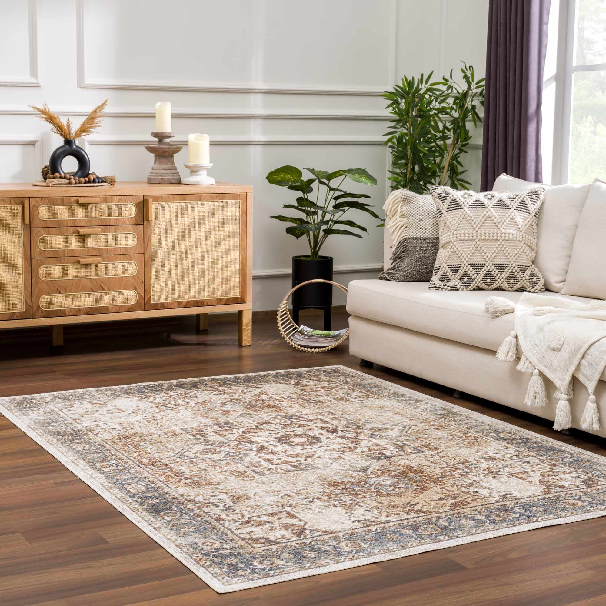 Hauteloom Fang Luxury Washable Area Rug