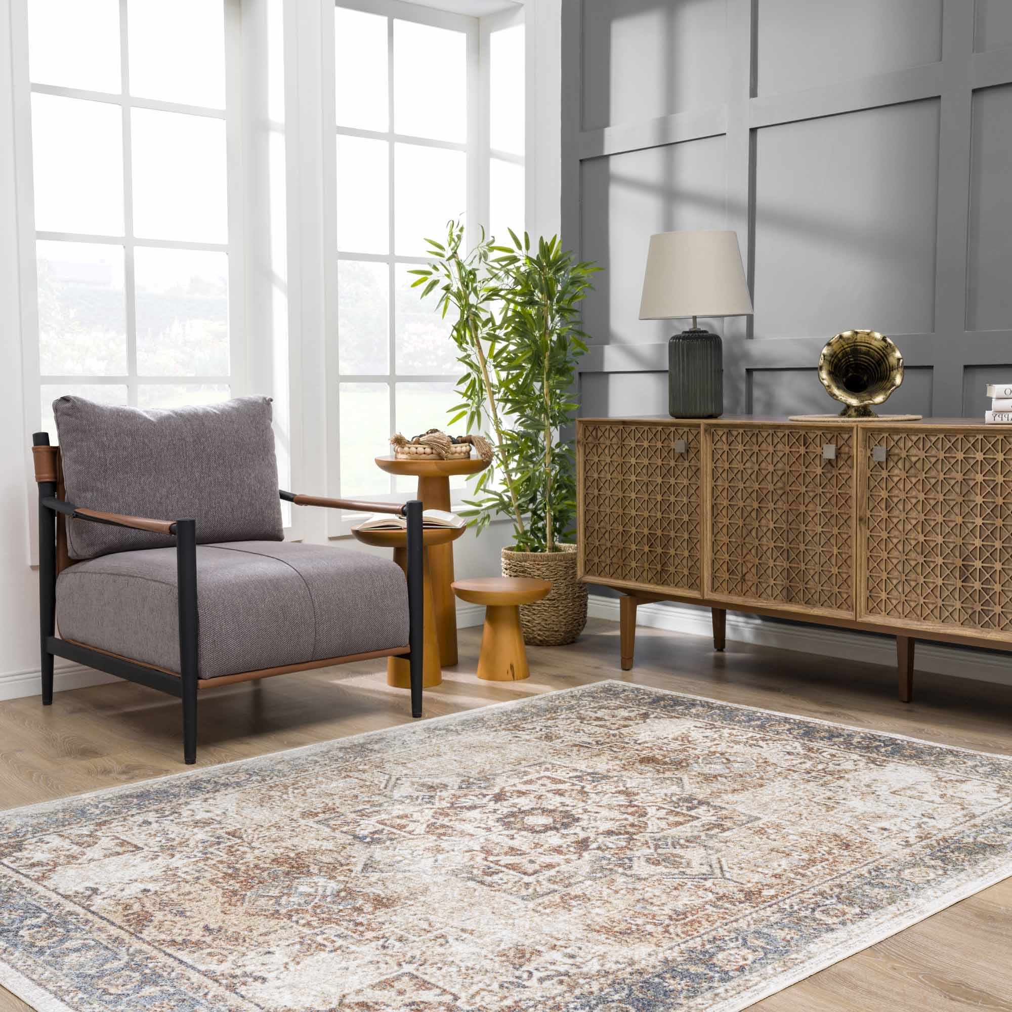 Hauteloom Fang Luxury Washable Area Rug