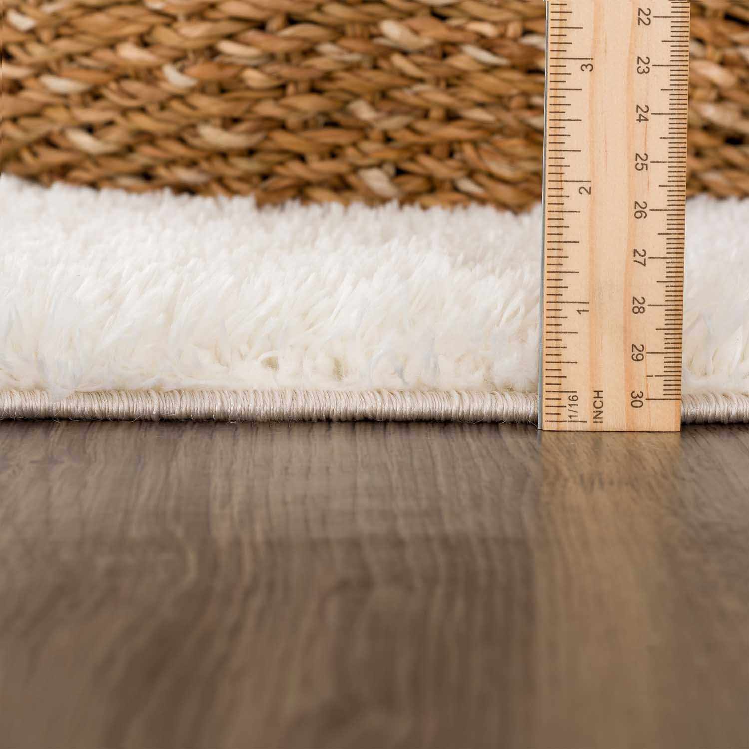Luxurious Hauteloom Heavenly Cream Plush Rug - A Dreamy Addition to Your Space