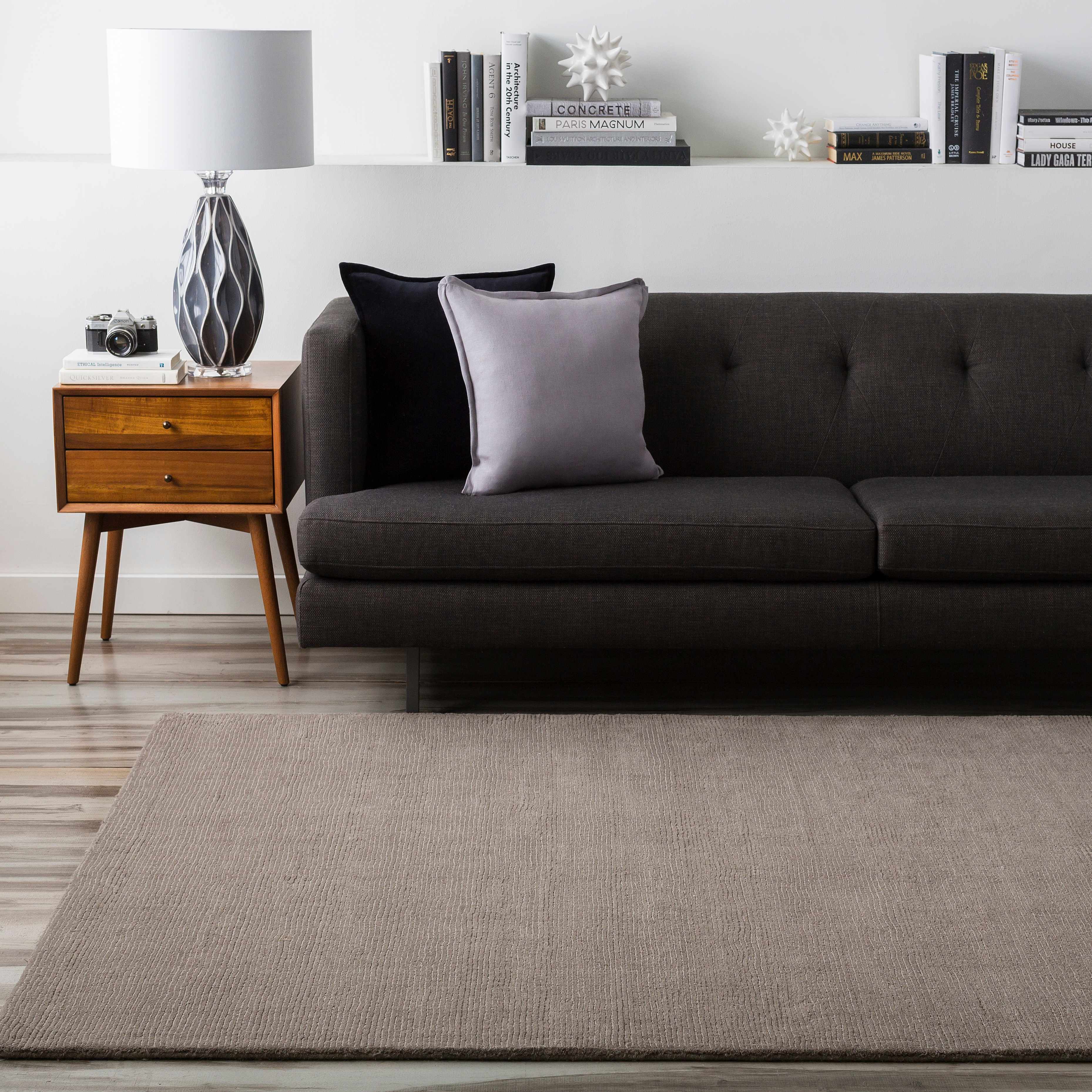 Hauteloom Brockton Wool Gray Area Rug - A Touch of Contemporary Elegance