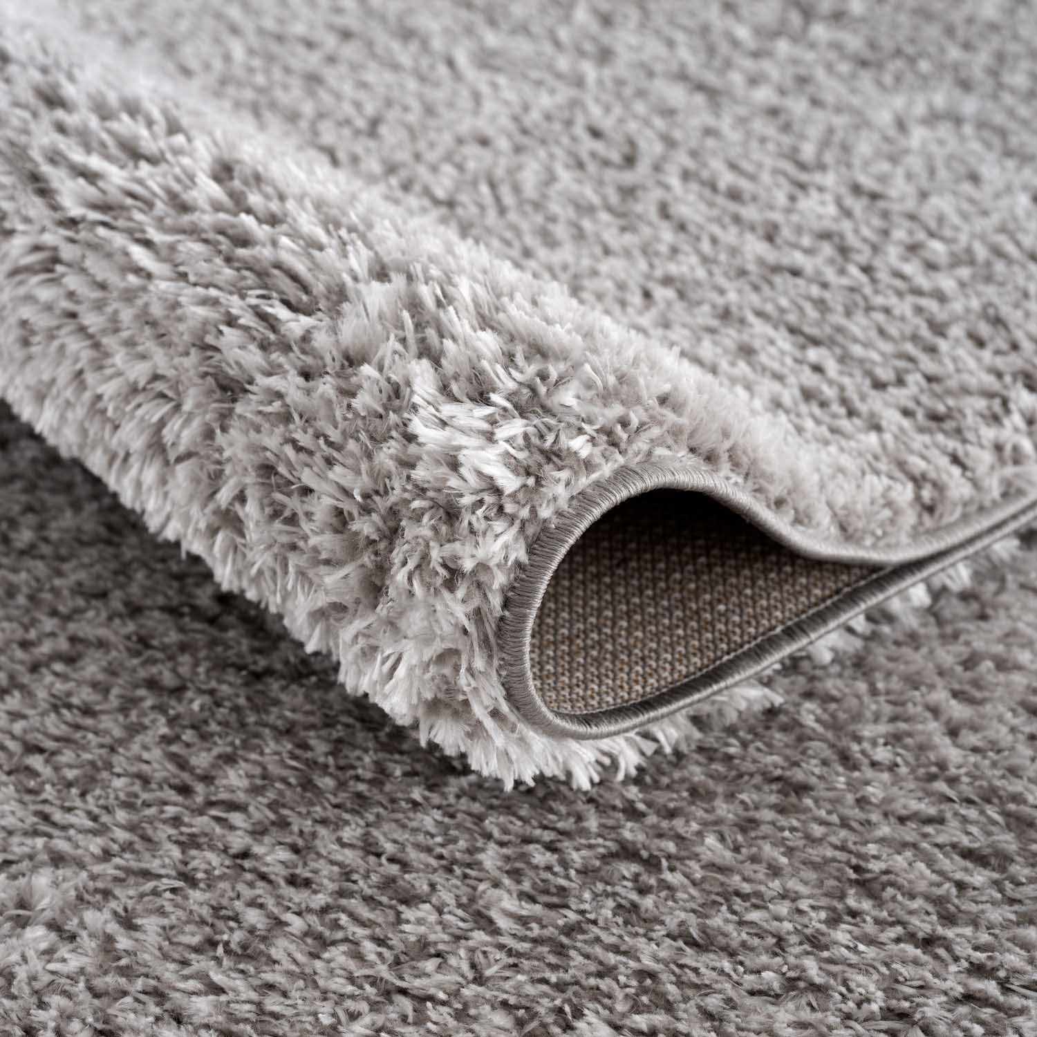 Indulge in Luxury with Hauteloom Heavenly Solid Light Gray Plush Rug