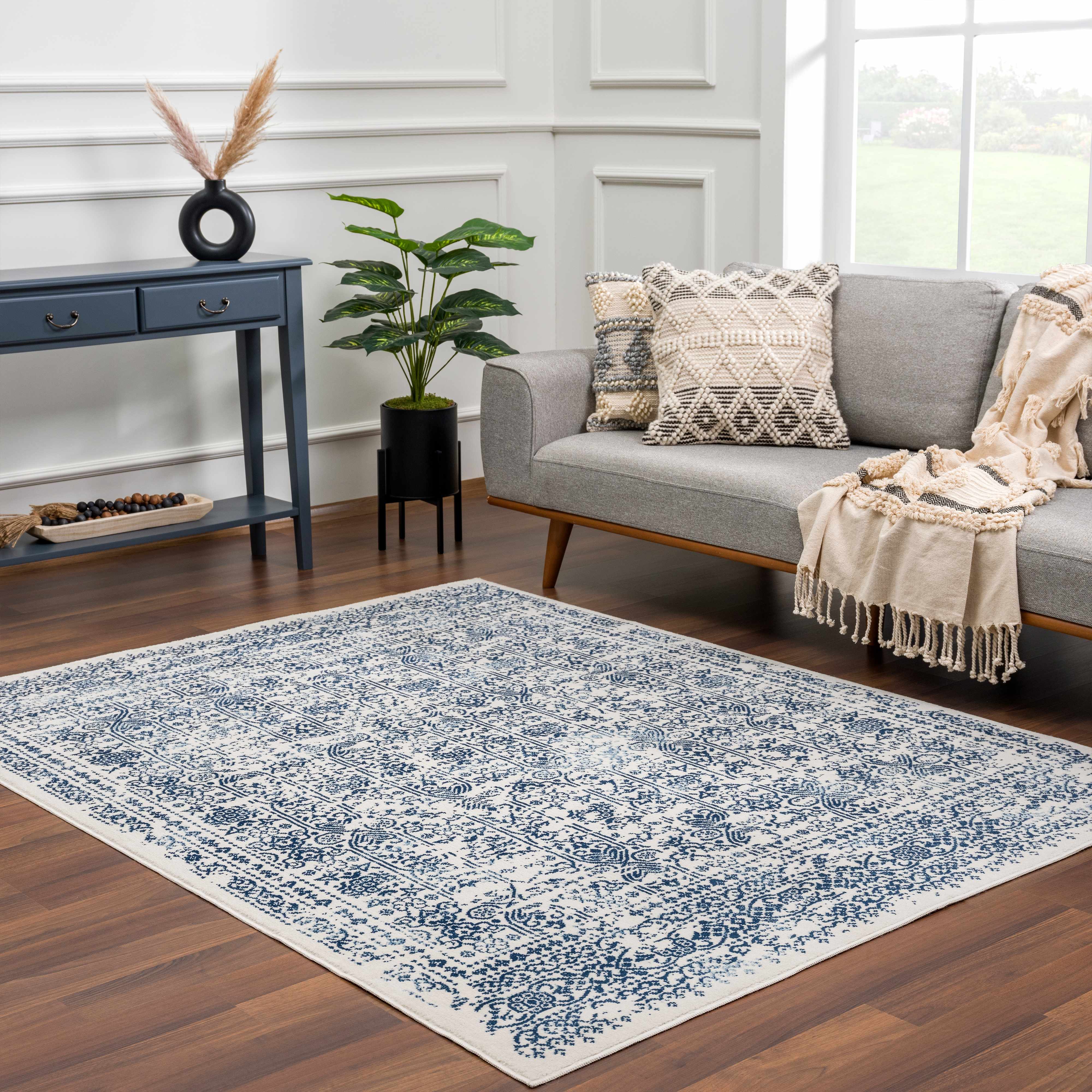 Hauteloom Michie Blue Rug - Transform Your Space