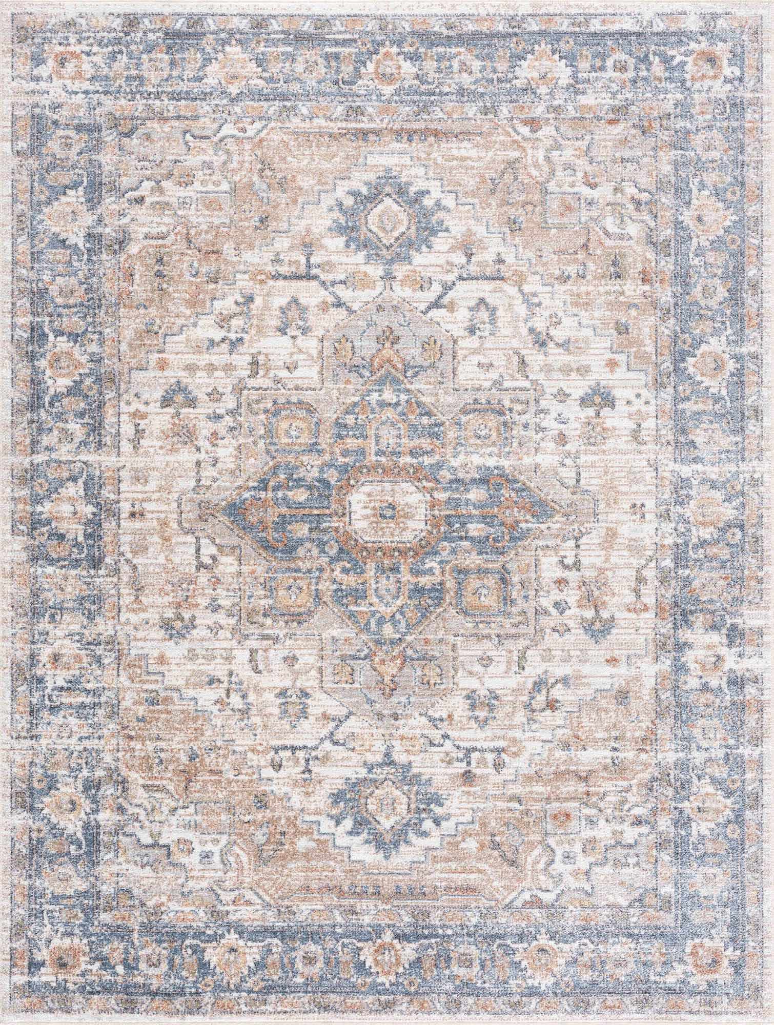Hauteloom Ezri Cream - A Must - Have Washable Area Rug