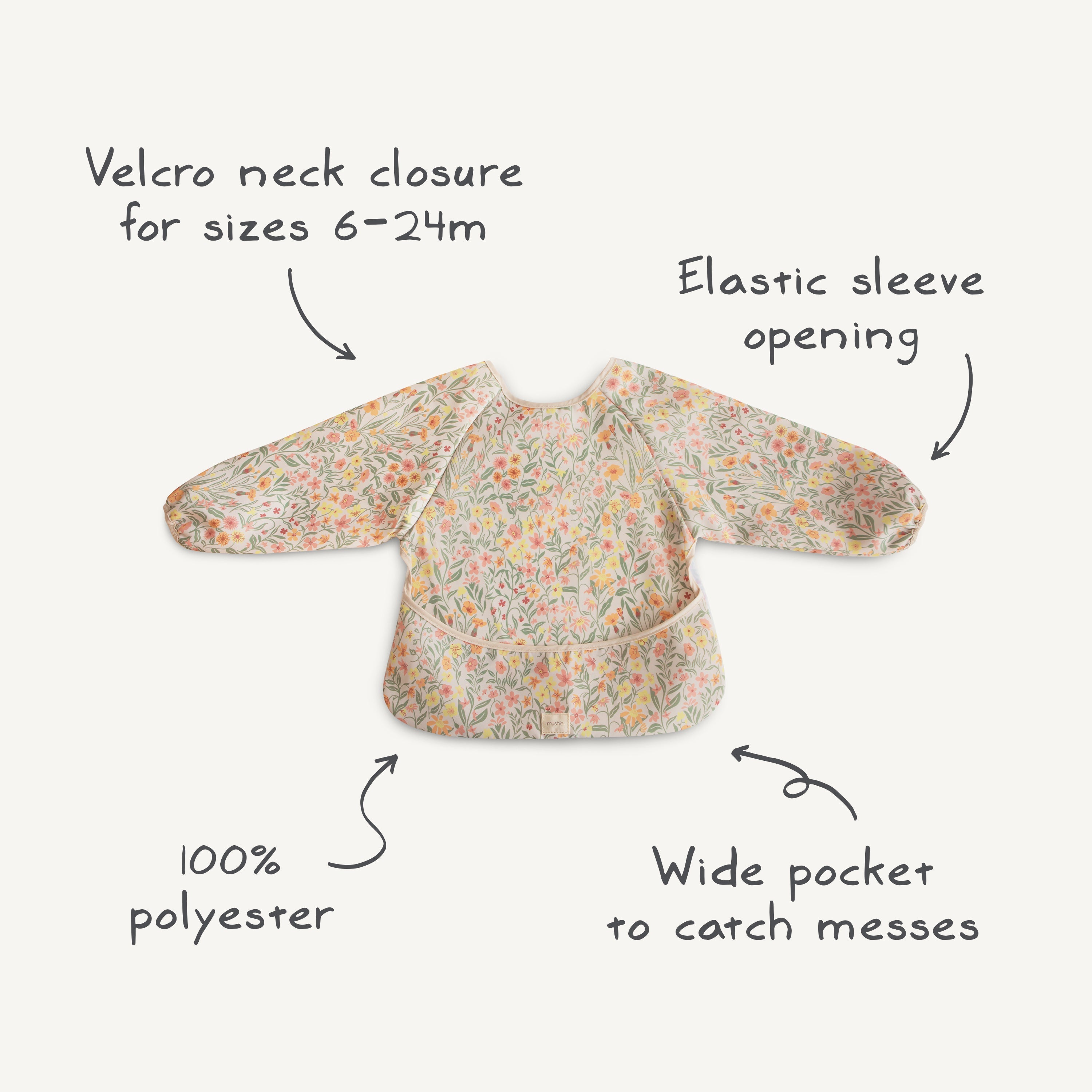 Messy Moments Made Easy: Mushie Long Sleeve Bib