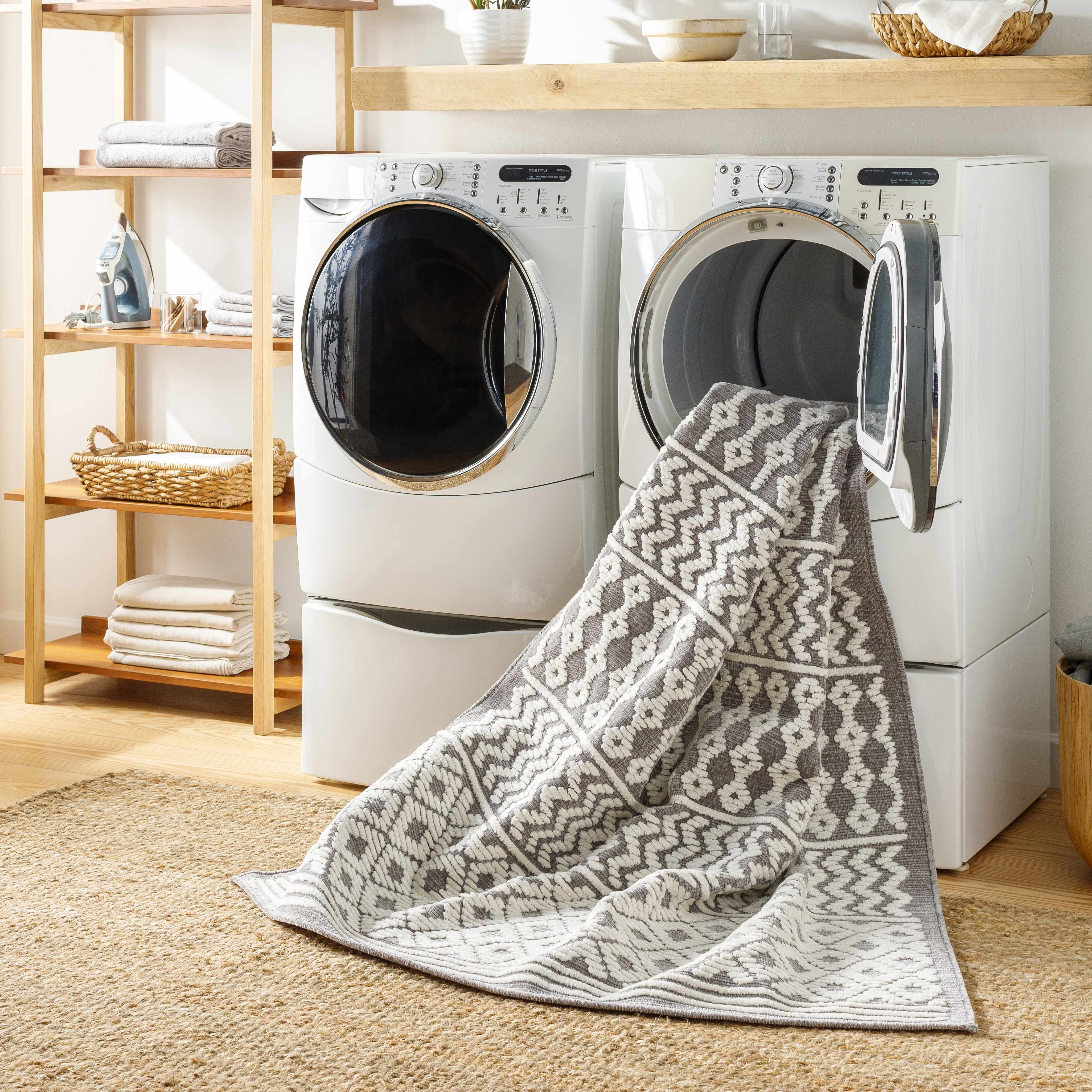 Revitalize Your Space with Hauteloom Drago Gray Washable Area Rug