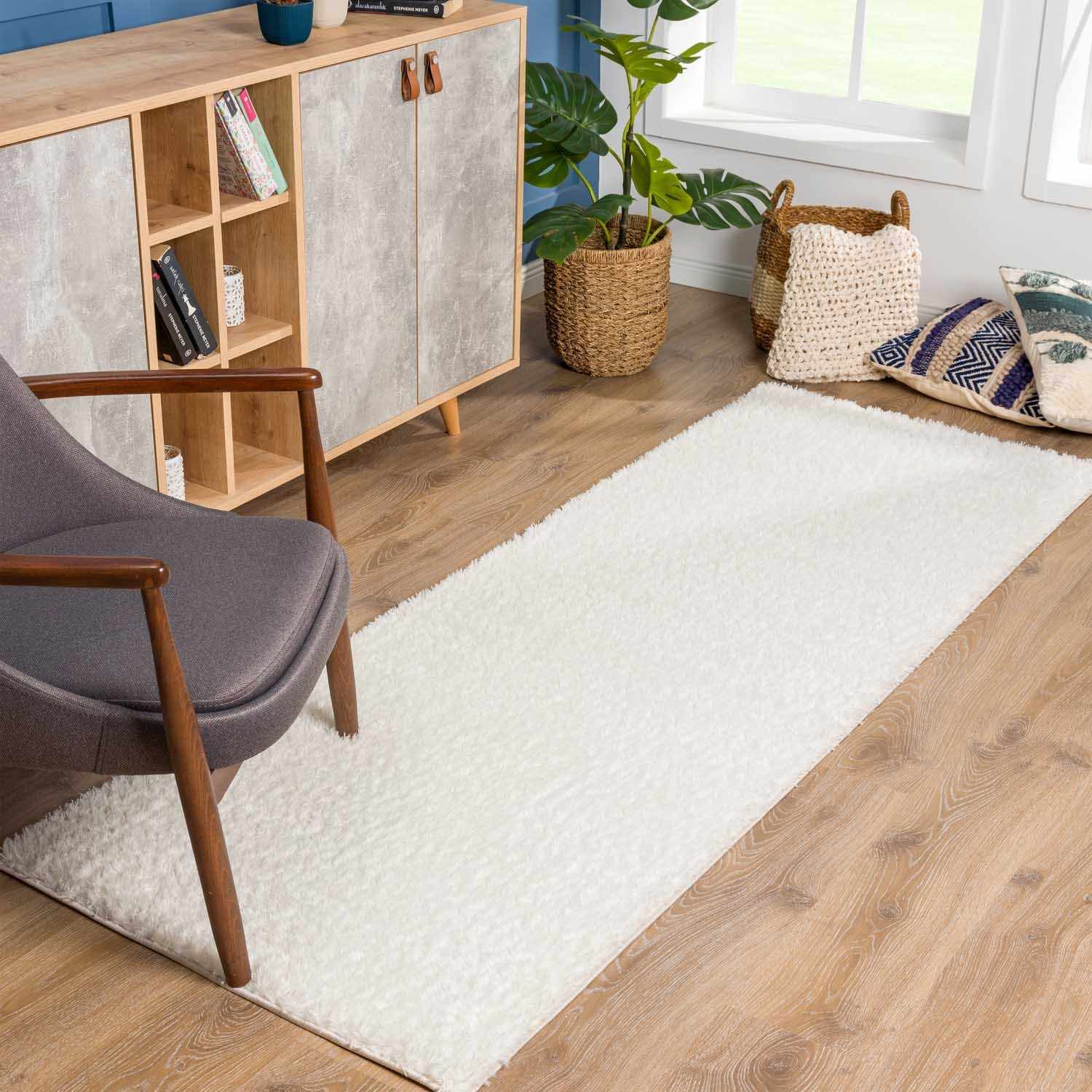 Luxurious Hauteloom Heavenly Cream Plush Rug - A Dreamy Addition to Your Space
