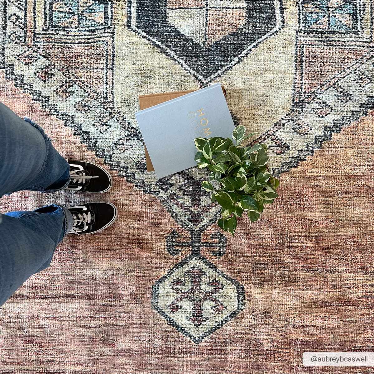 Hauteloom Medinah Washable Luxury Runner & Area Rug