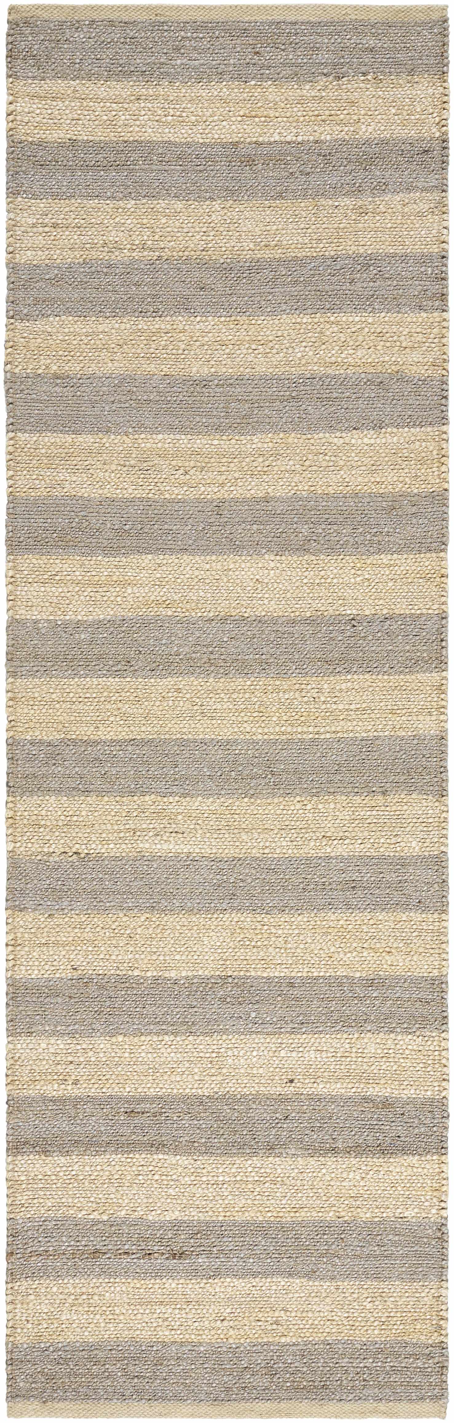 Exquisite Hauteloom Ilkay Block Stripe Jute Rug