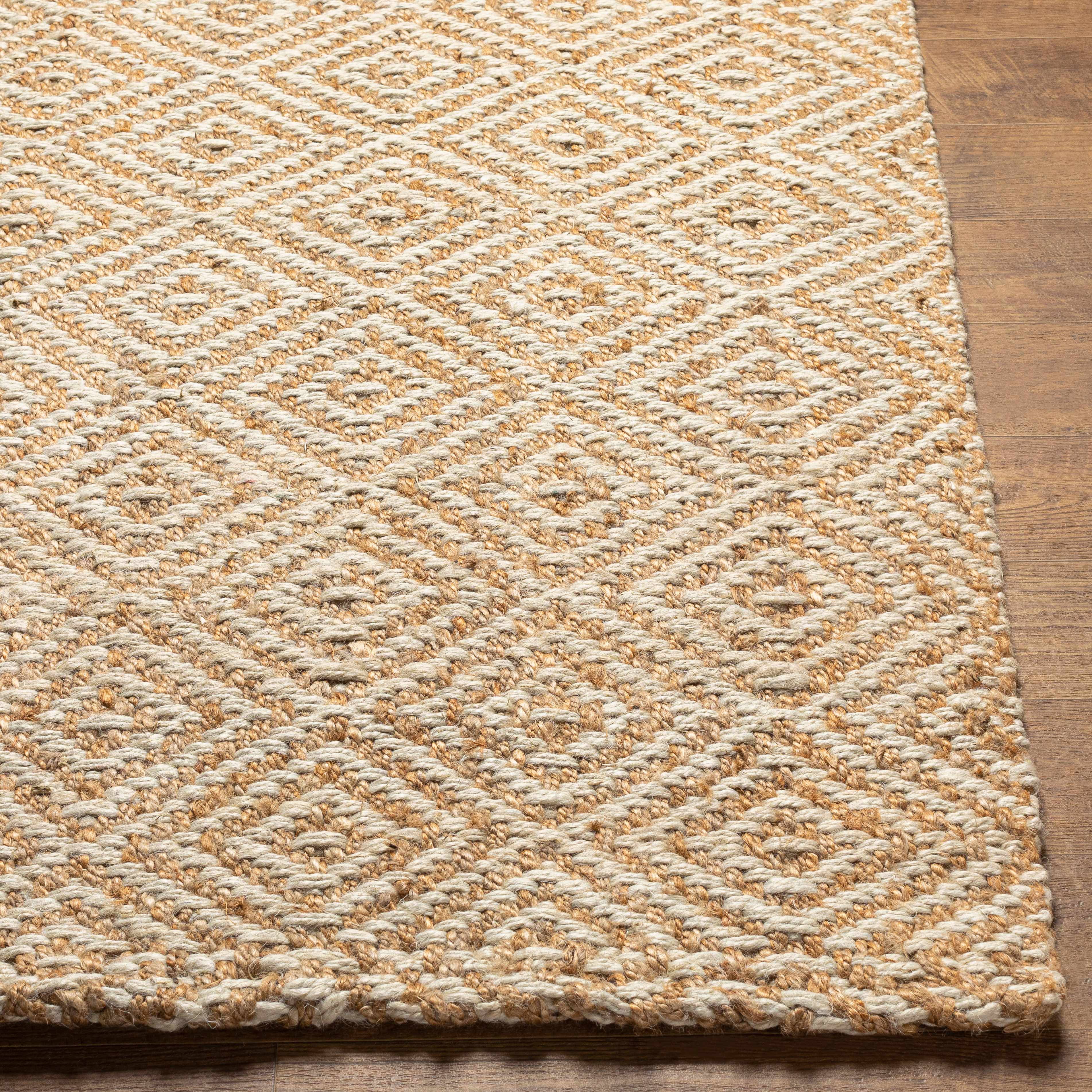 Exquisite Hauteloom Eriko Hand-Woven Jute Area Rug