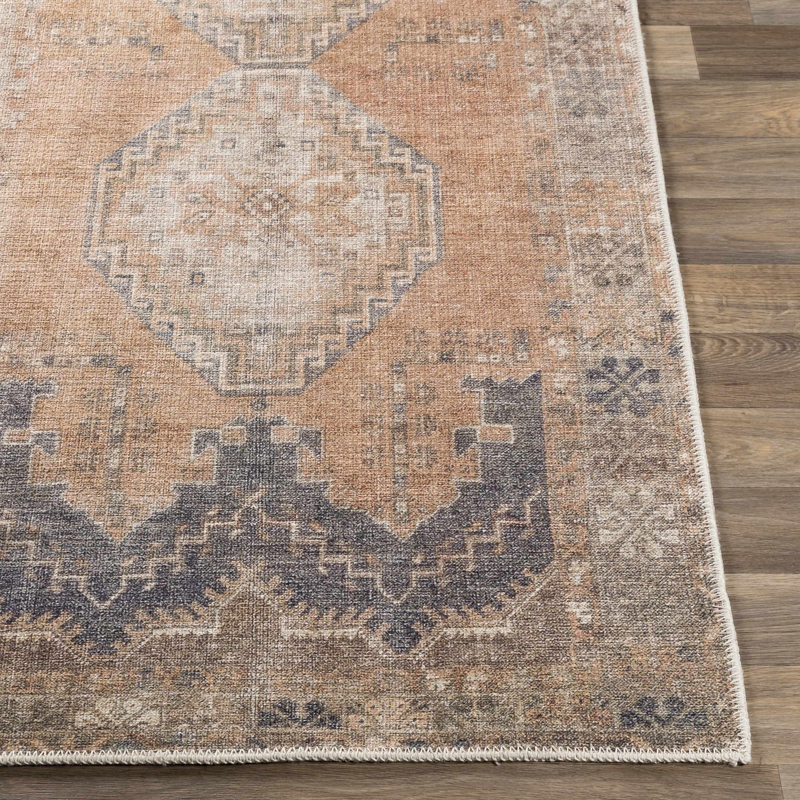 Hauteloom Carrabelle Peach Washable Rug - Grab Yours Now During Clearance!
