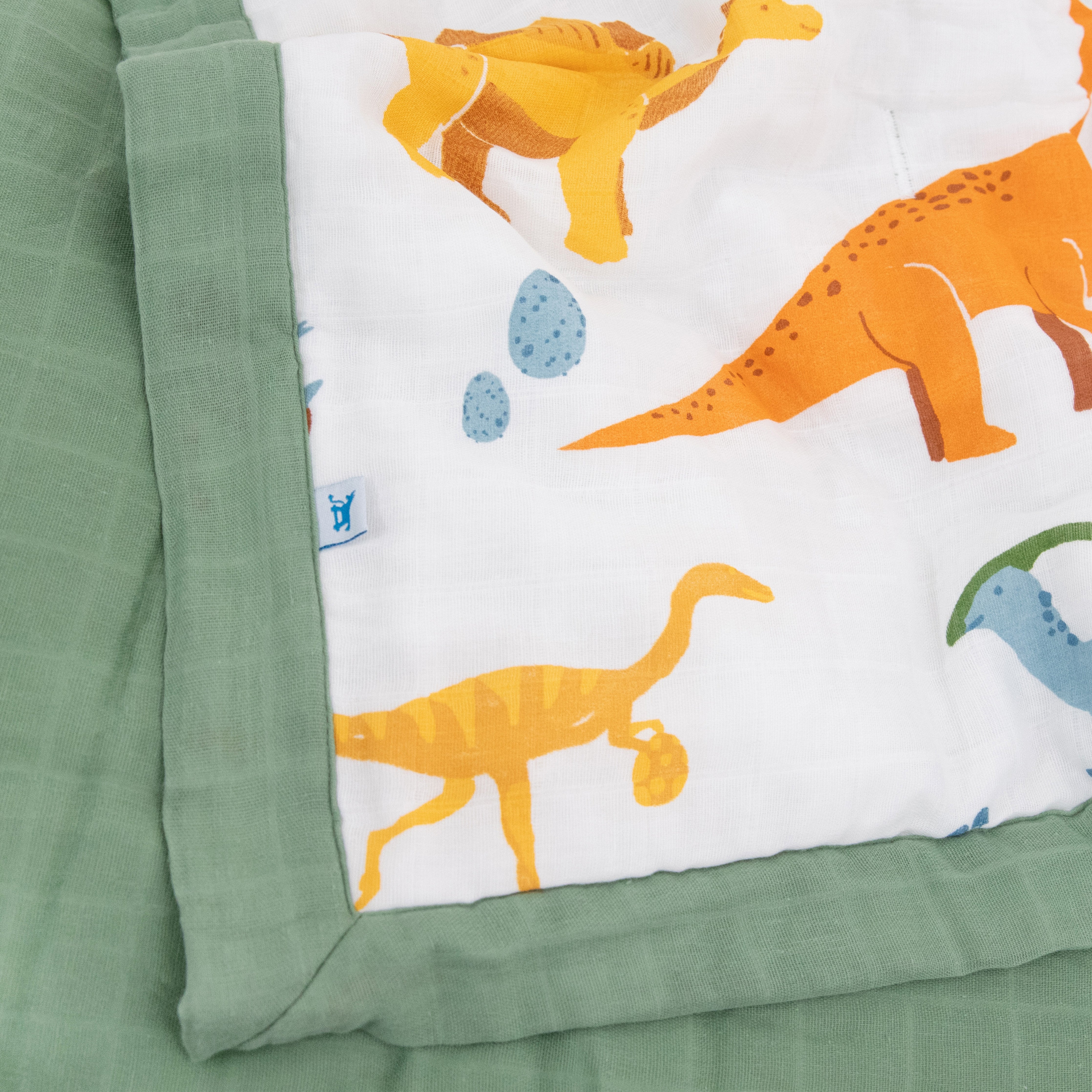 Enchanting Little Unicorn Cotton Muslin Toddler Comforter - Dino Names