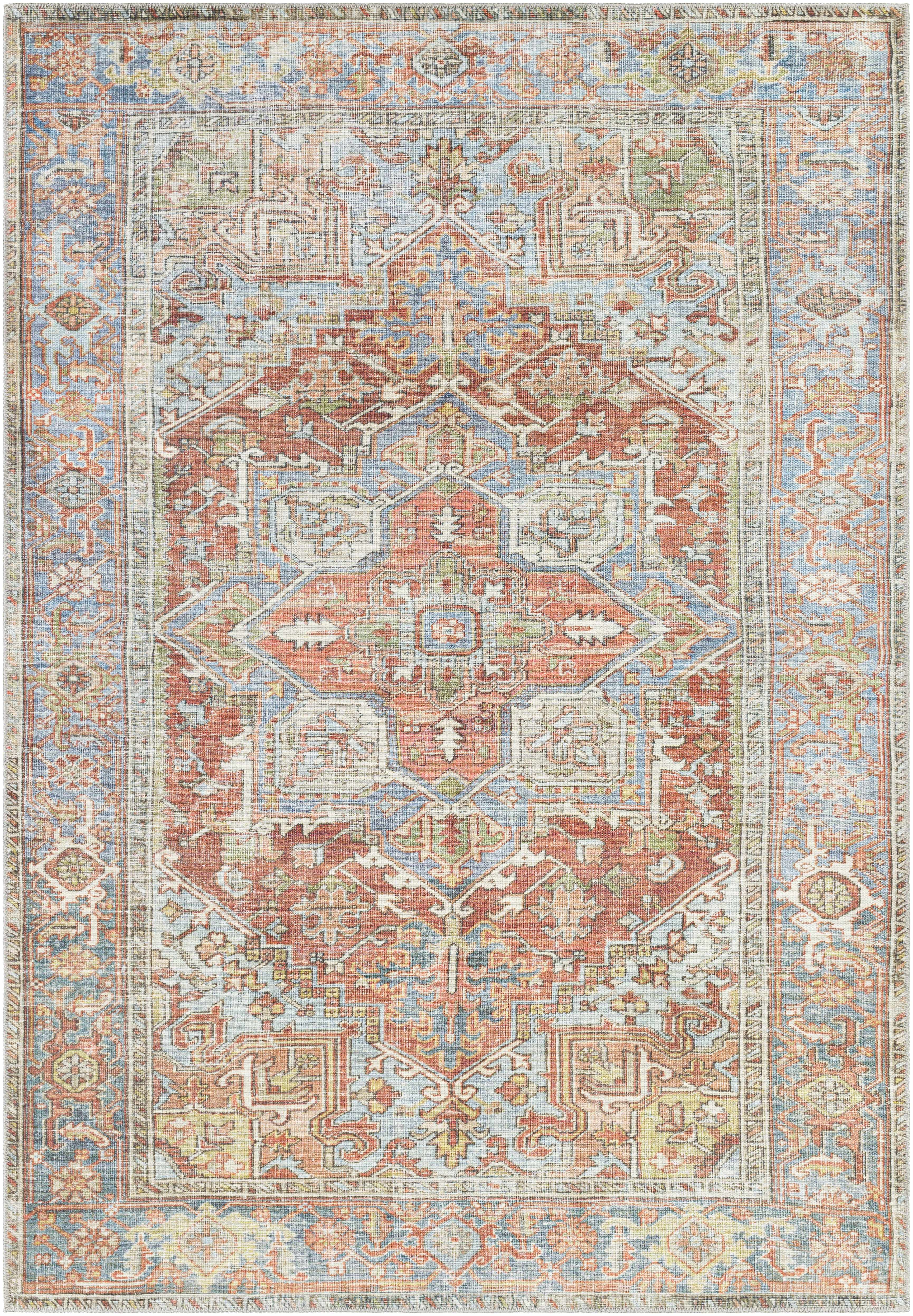 Hauteloom Maayon Washable Rug - Rustic Elegance for Your Space
