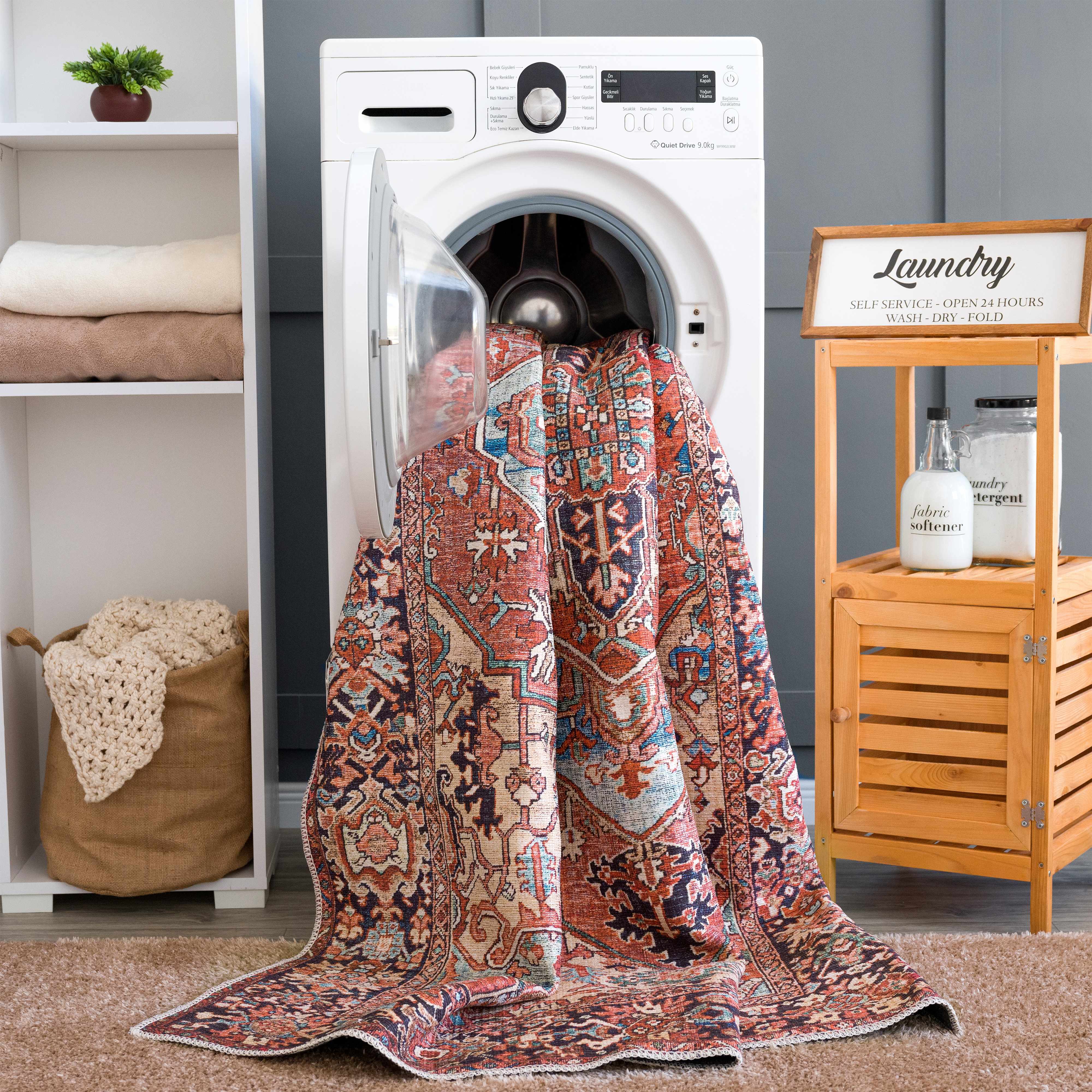 Hauteloom Neyland Washable Rug - A Splash of Style for Your Space