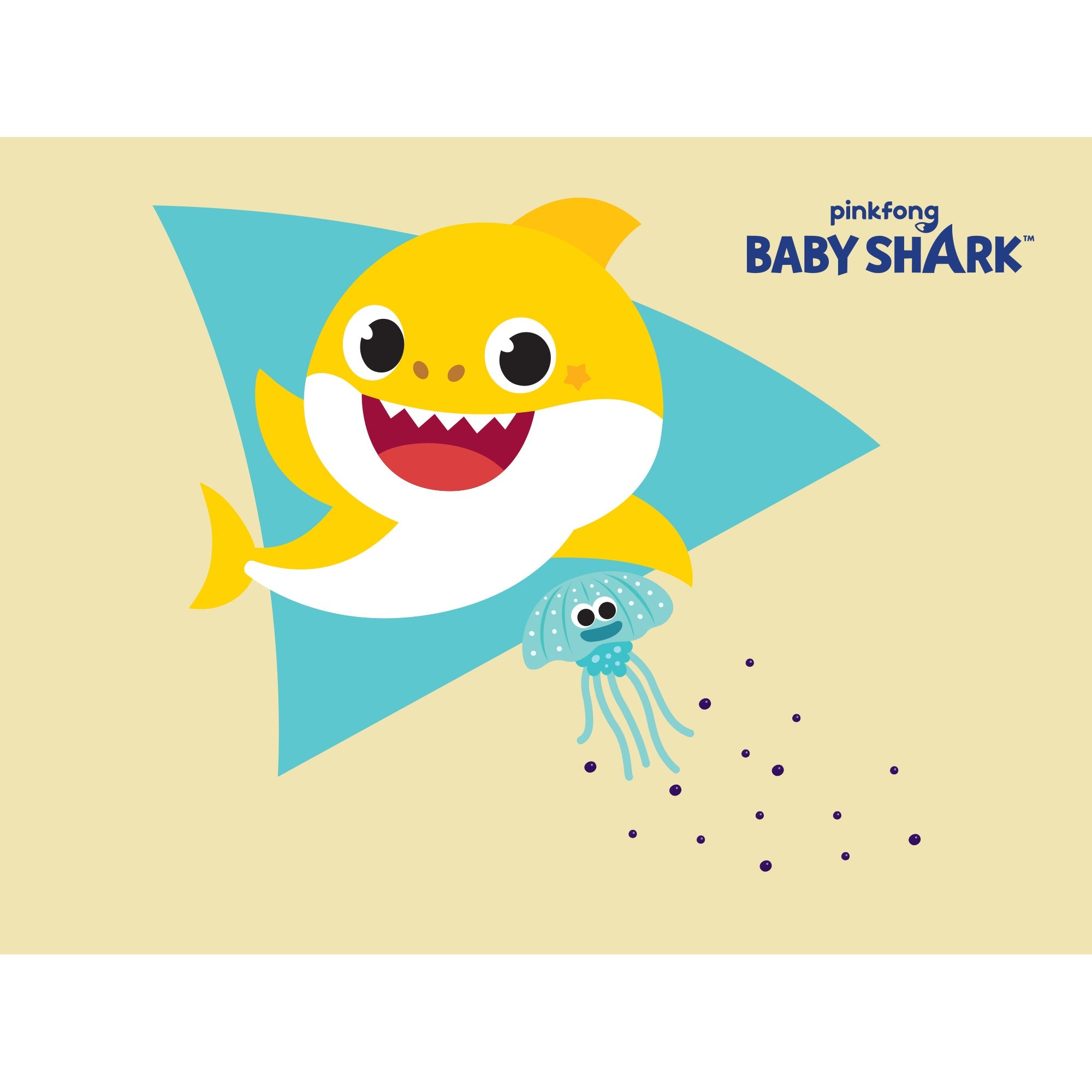 Get Your Little One's Room Popping with the Enchanting Fathead Baby Shark Inkling Poster - Officially Licensed Nickelodeon Removable Adhesive Decal