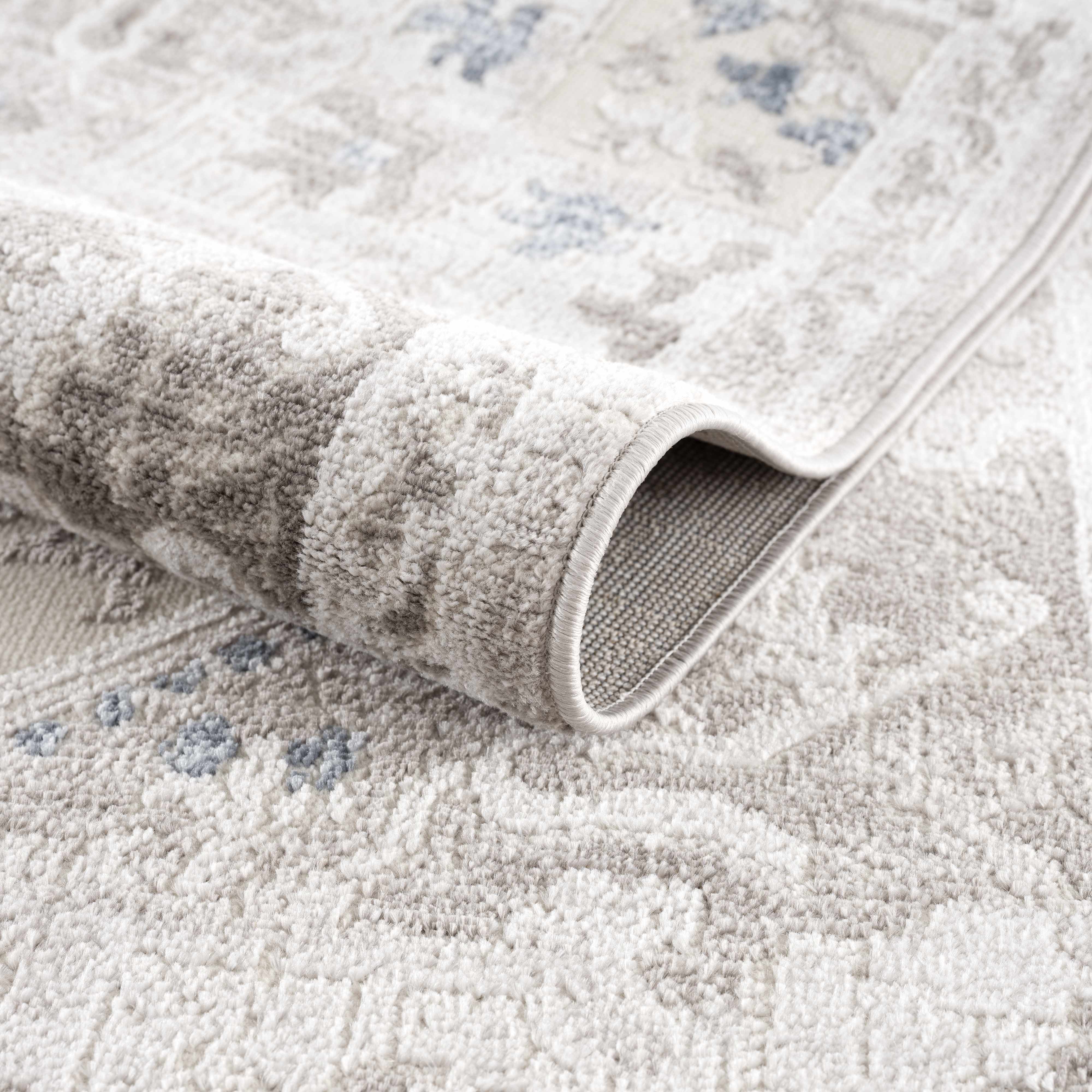 Exclusive Hauteloom Bakir Blue Hues Gray Medallion Area Rug - A Must-Have Limited Edition