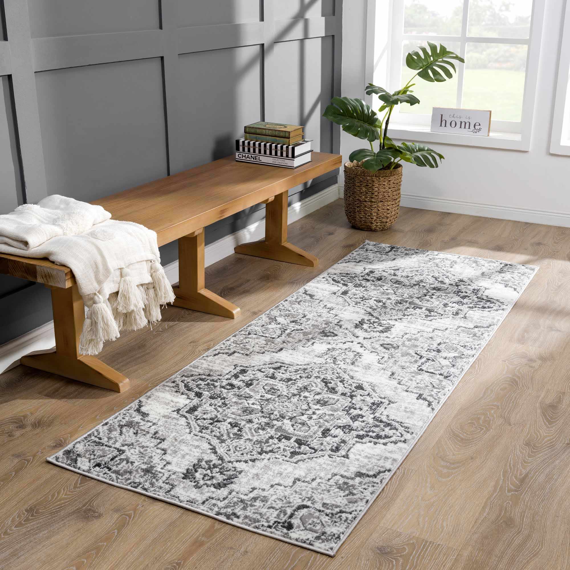Elegant Hauteloom Elani Gray Medallion Rug - Transform Your Space