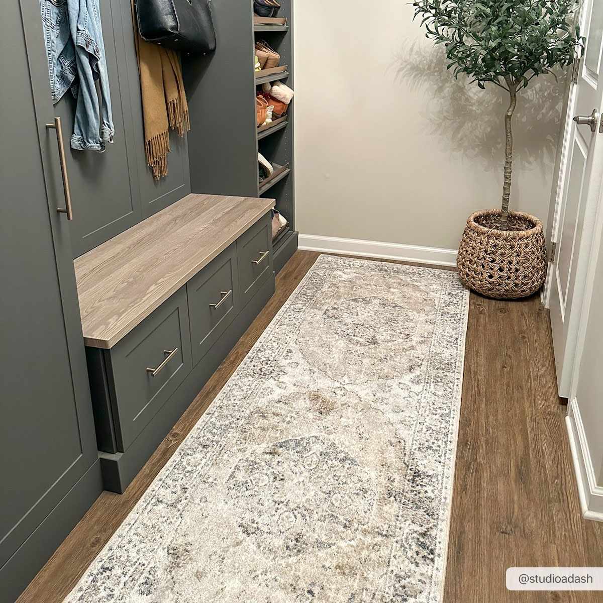 Luxurious Hauteloom Rudo Beige Washable Area Rug - Transform Your Space