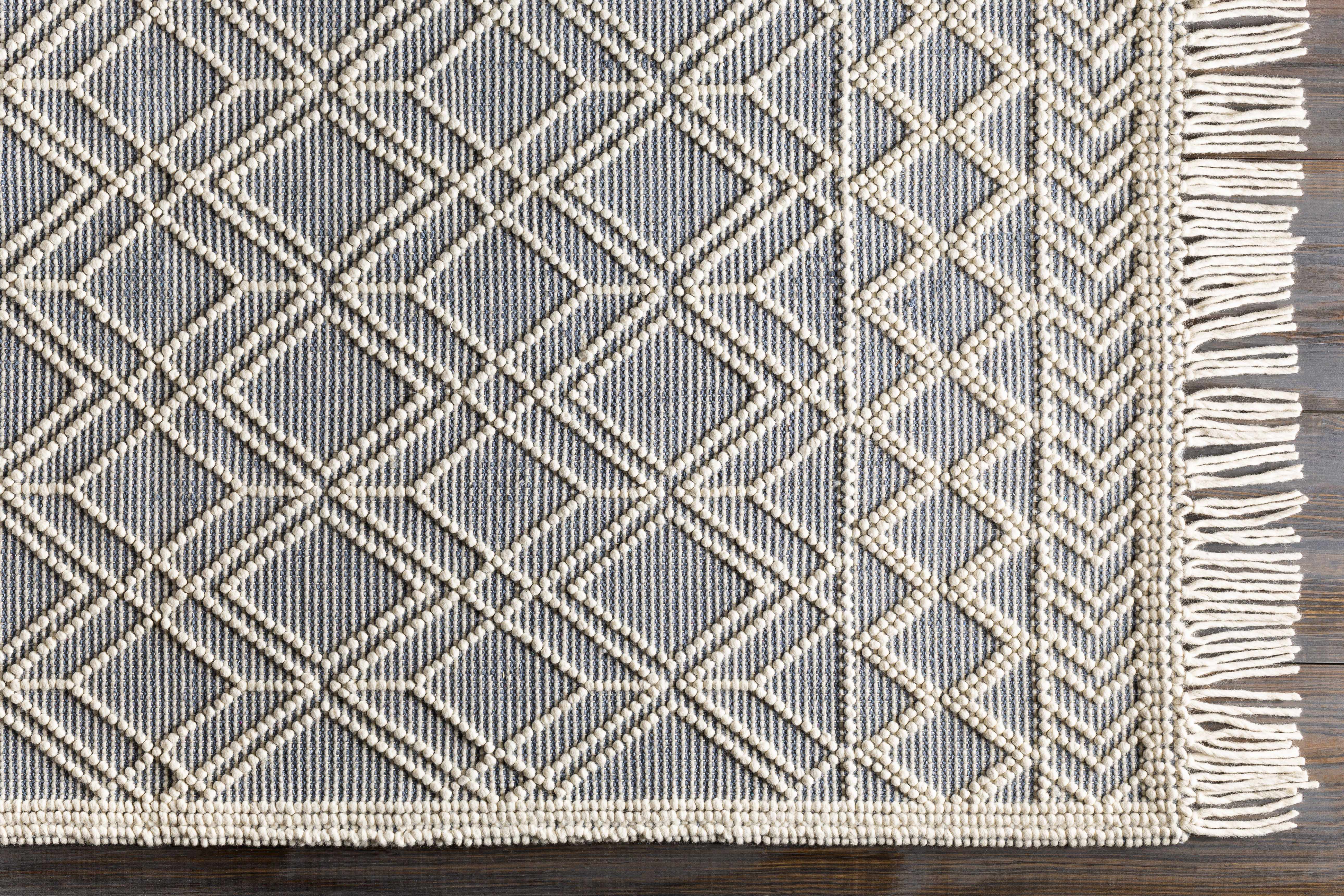 Exquisite Hauteloom Ramsbury Ivory & Blue Area Rug