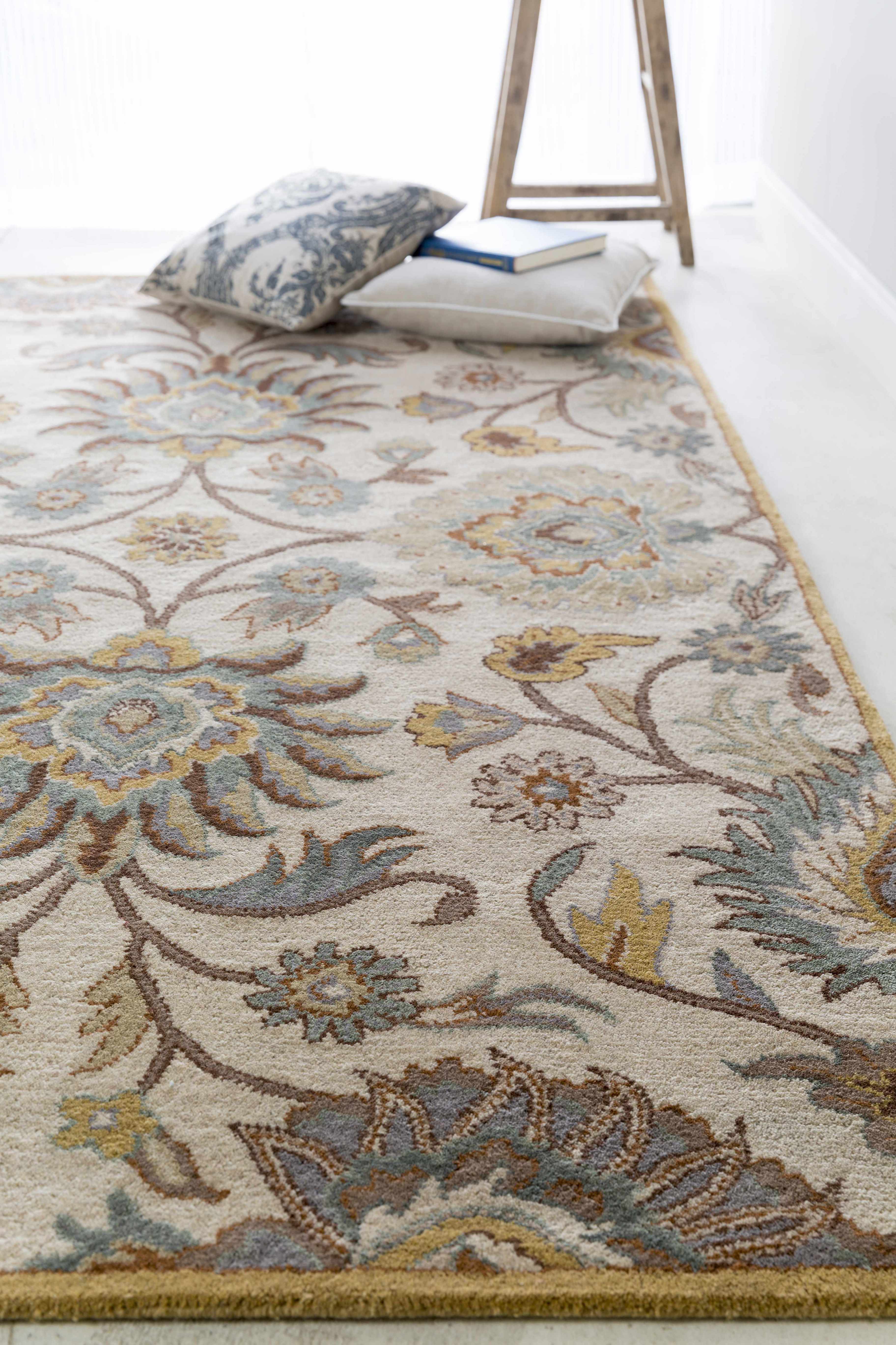 Hauteloom Conesus Hand Tufted Tan Wool Rug - A Luxurious Addition to Your Space
