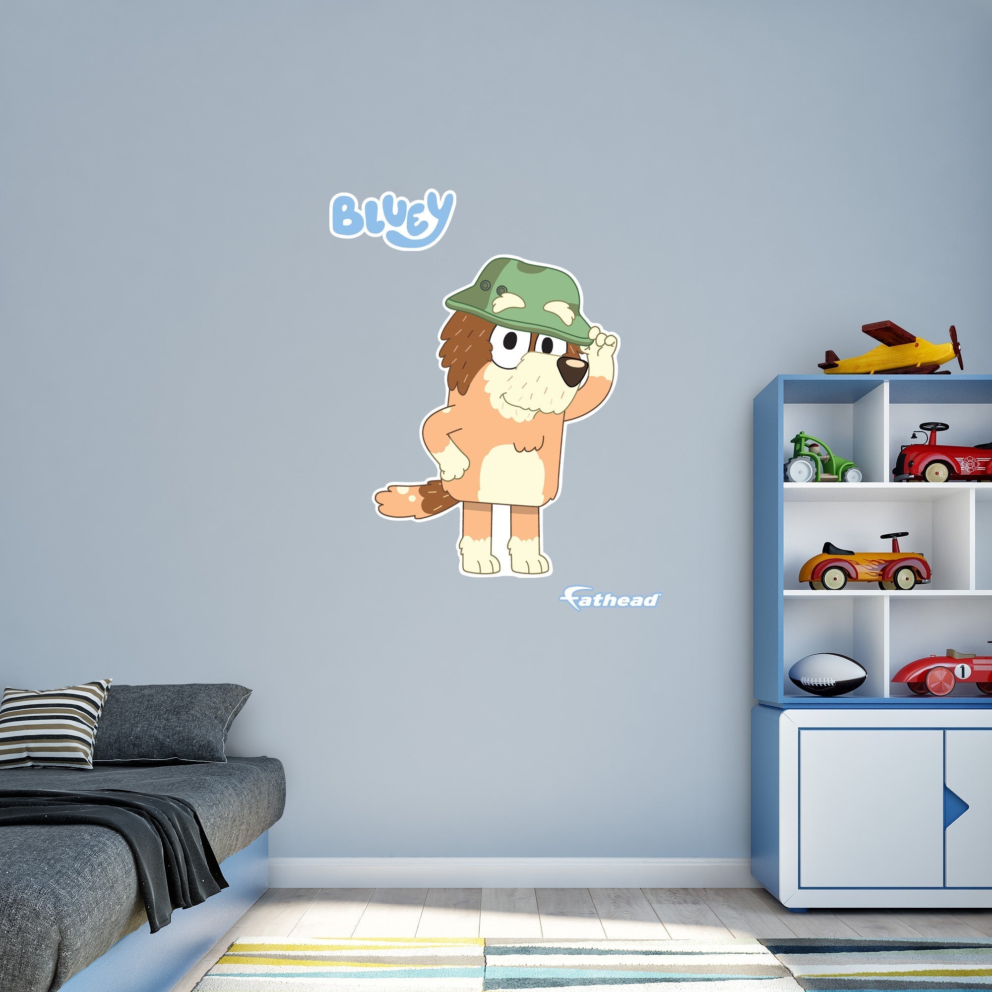 Fathead Bluey: Grandad RealBig - The Ultimate BBC Licensed Removable Wall Decal