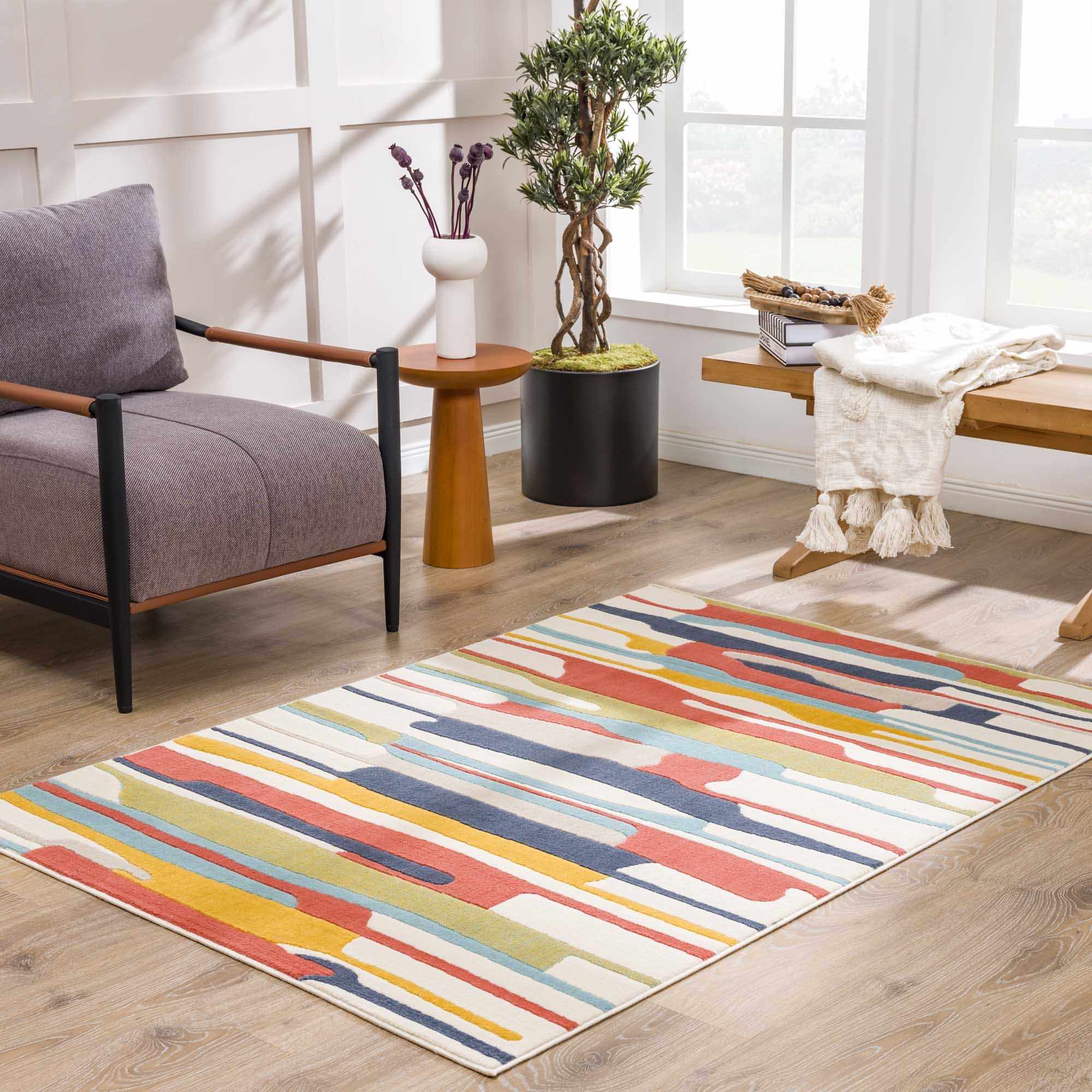 Hauteloom Southfields: A Vivid and Stylish Modern Area Carpet