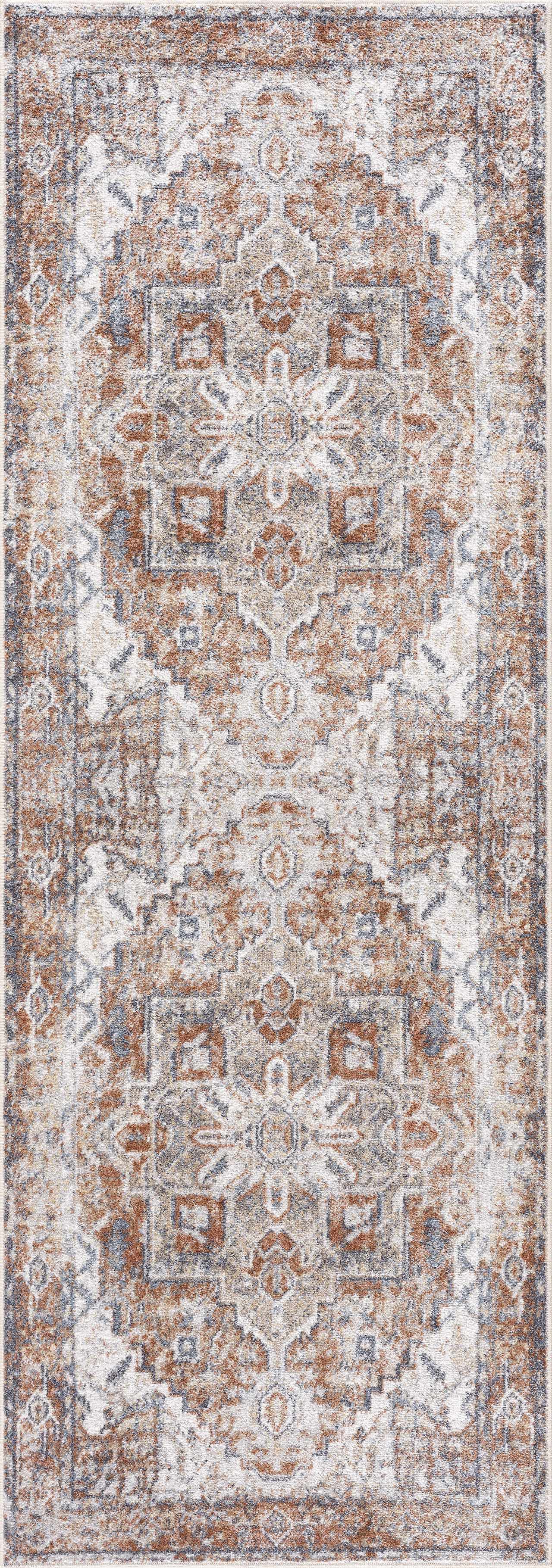 Hauteloom Rust Hera Washable Area Rug - Grab This Clearance Deal Now!