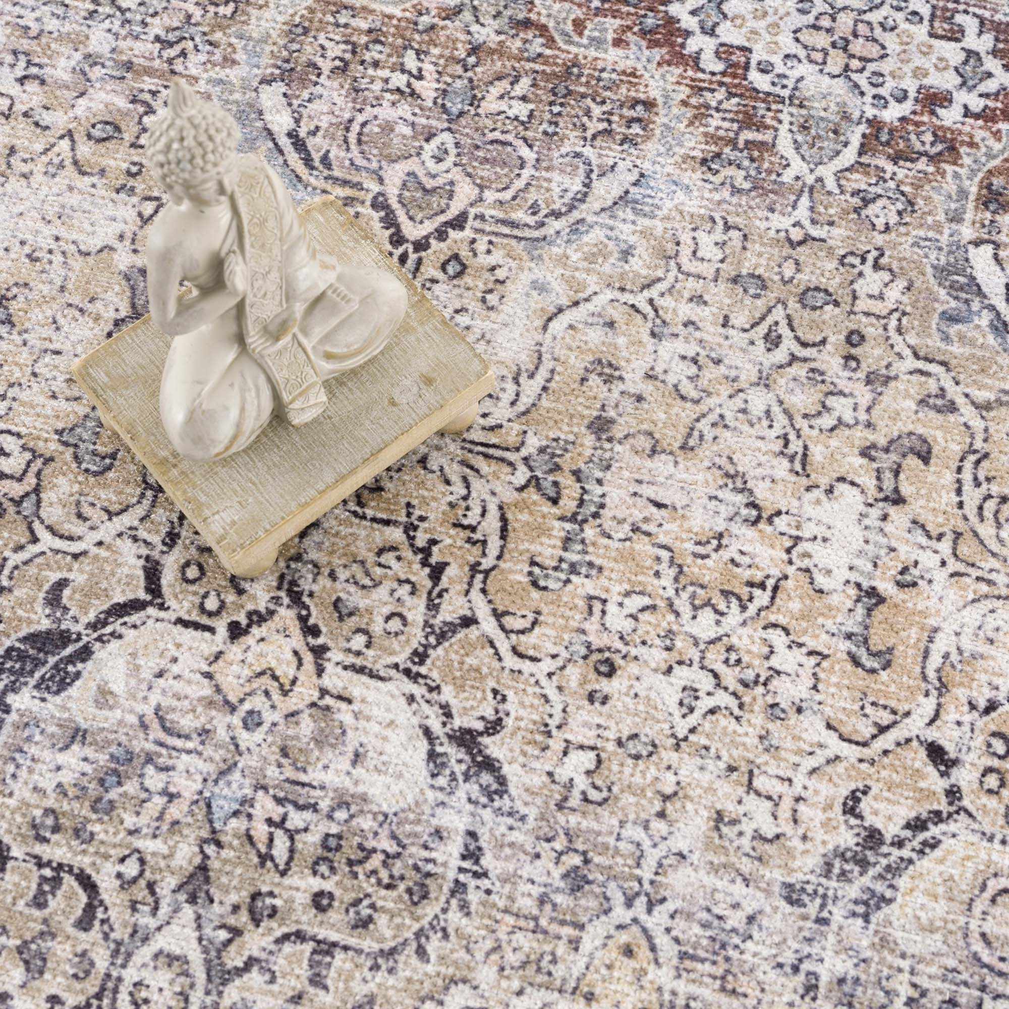 Hauteloom Olive Holi-2304 Washable Vintage Area Rug - Transform Your Space!