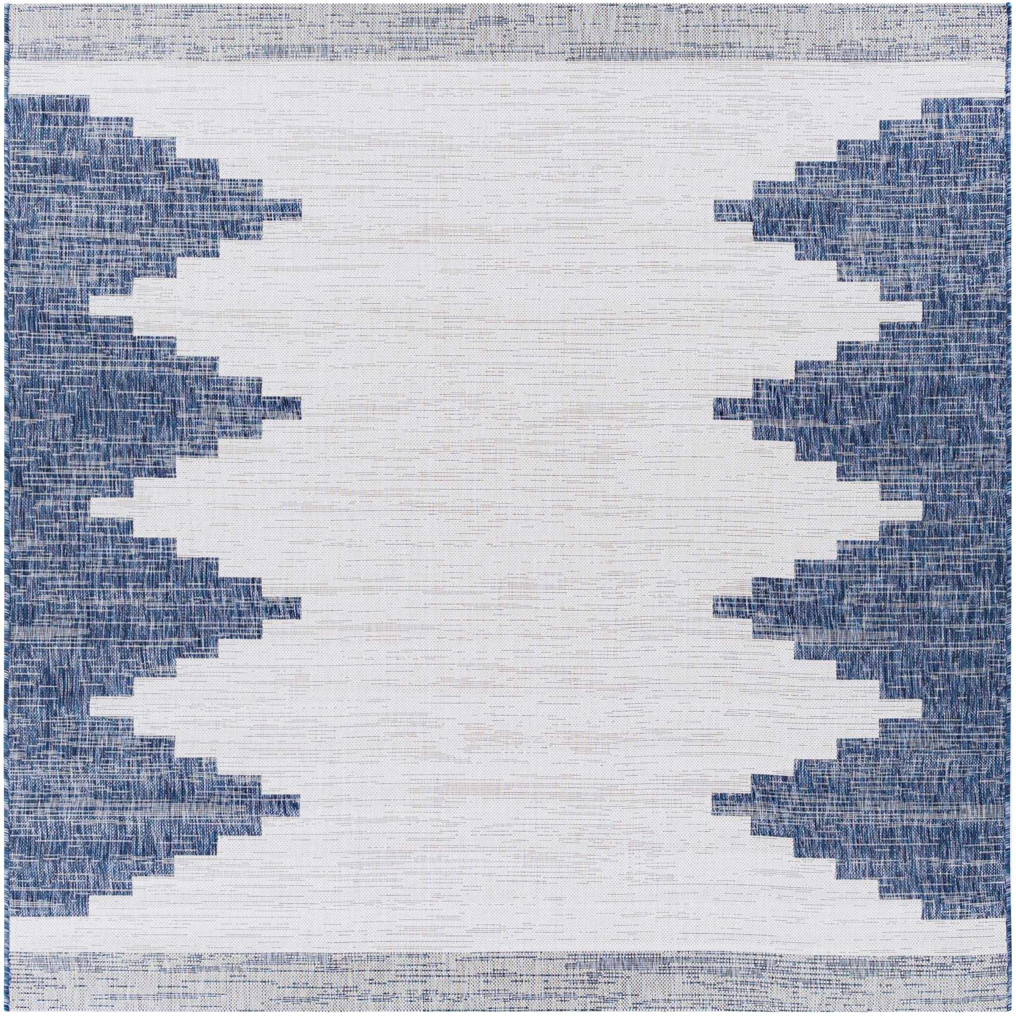 Hauteloom Djugun Navy: The Ultimate Aztec-Inspired Rug for Indoors and Outdoors