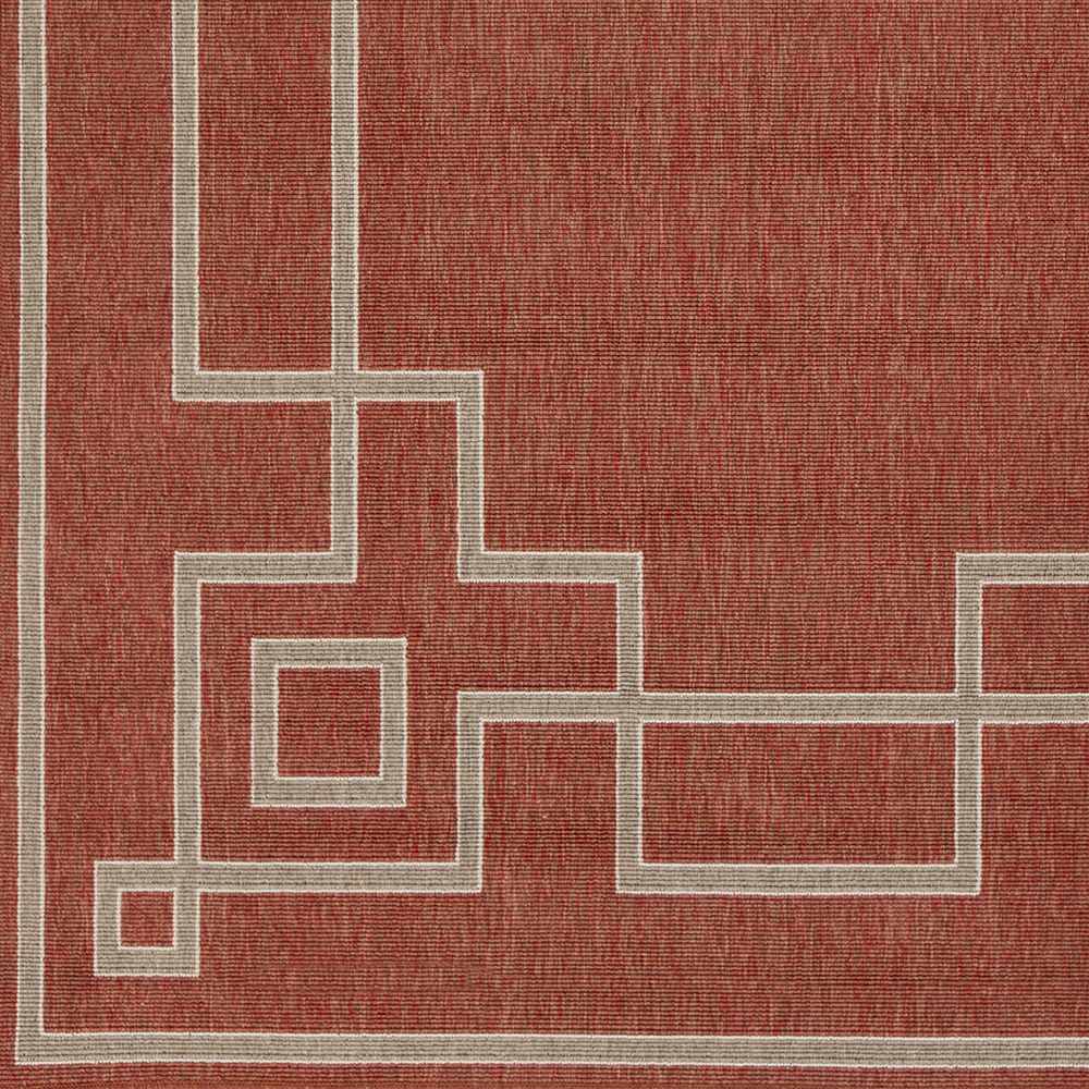 Hauteloom Harborgreek Brick Red Outdoor Rug - Transform Your Outdoor Space