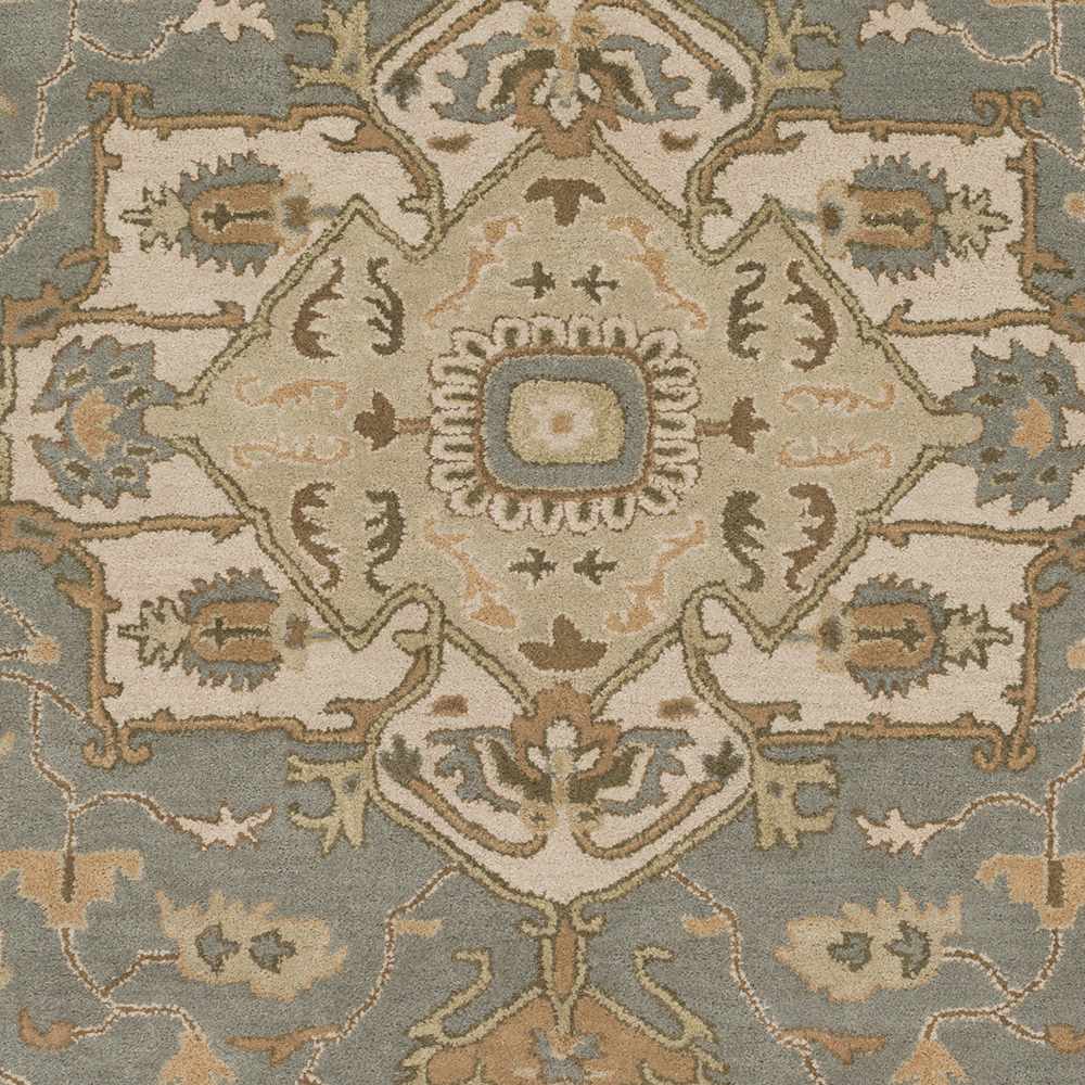 Luxurious Hauteloom Broomfield Gray Wool Area Rug
