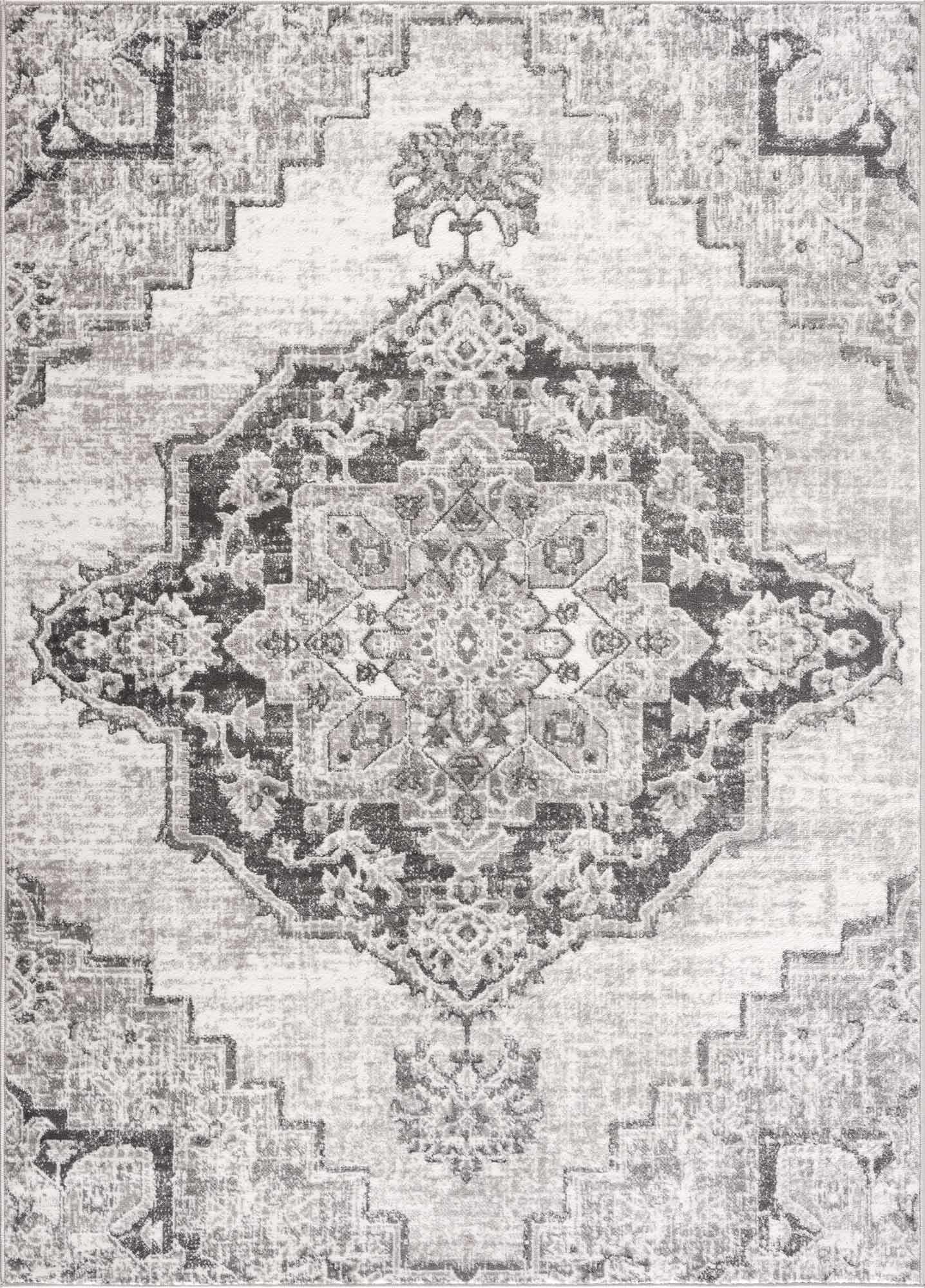 Elegant Hauteloom Elani Gray Medallion Rug - Transform Your Space