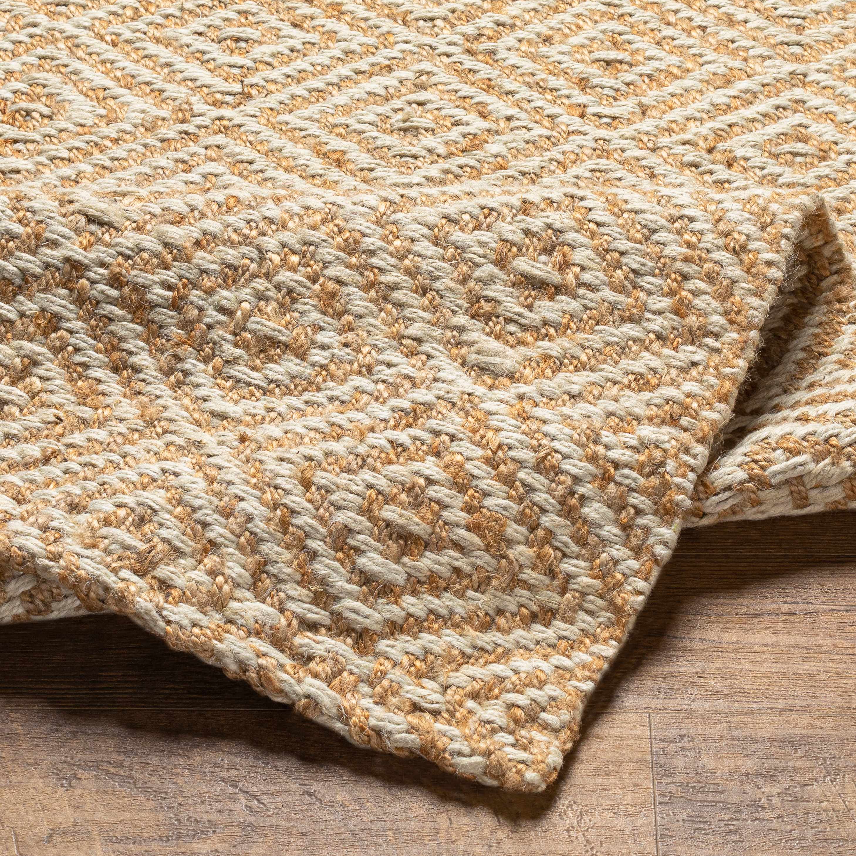 Exquisite Hauteloom Eriko Hand-Woven Jute Area Rug