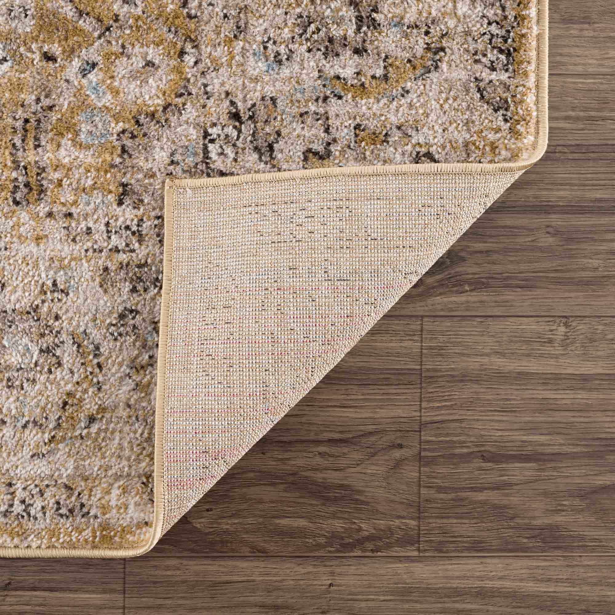 Hauteloom Anana Gold & Beige Area Rug - Grab This Clearance Deal Now!