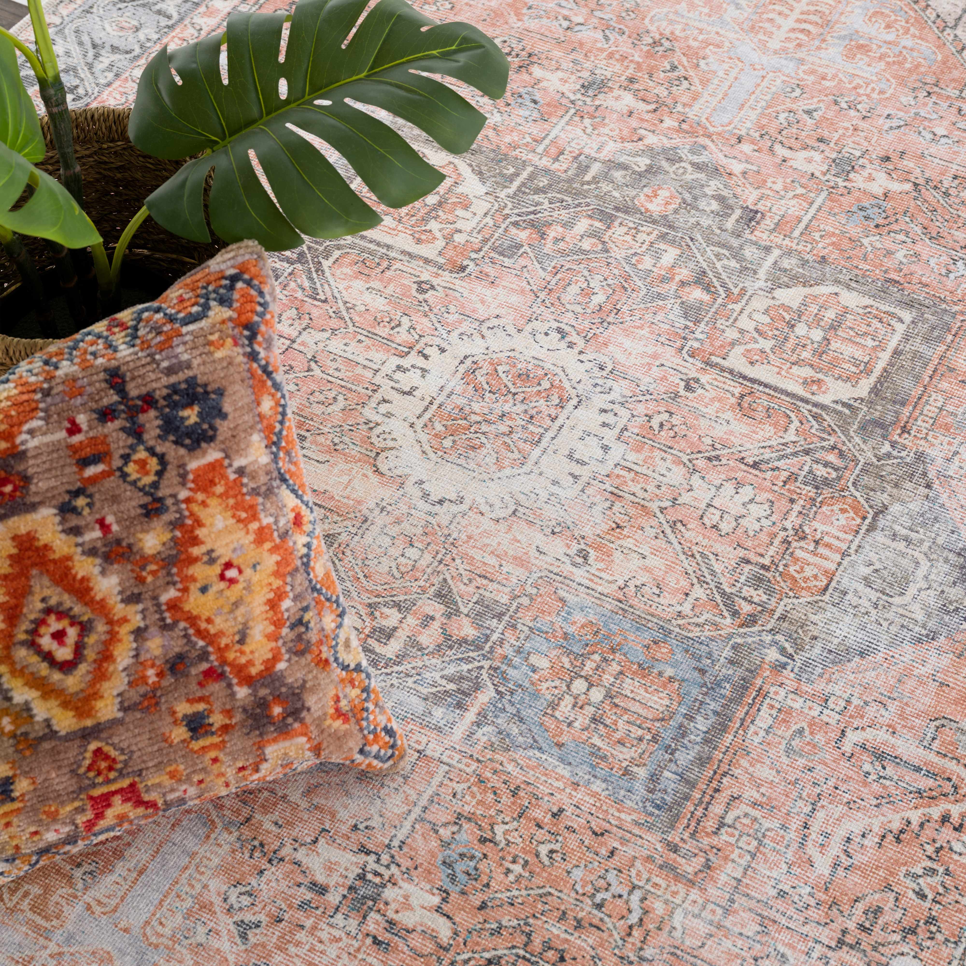 Hauteloom Rosman Distressed Washable Rug - Transform Your Space with Style