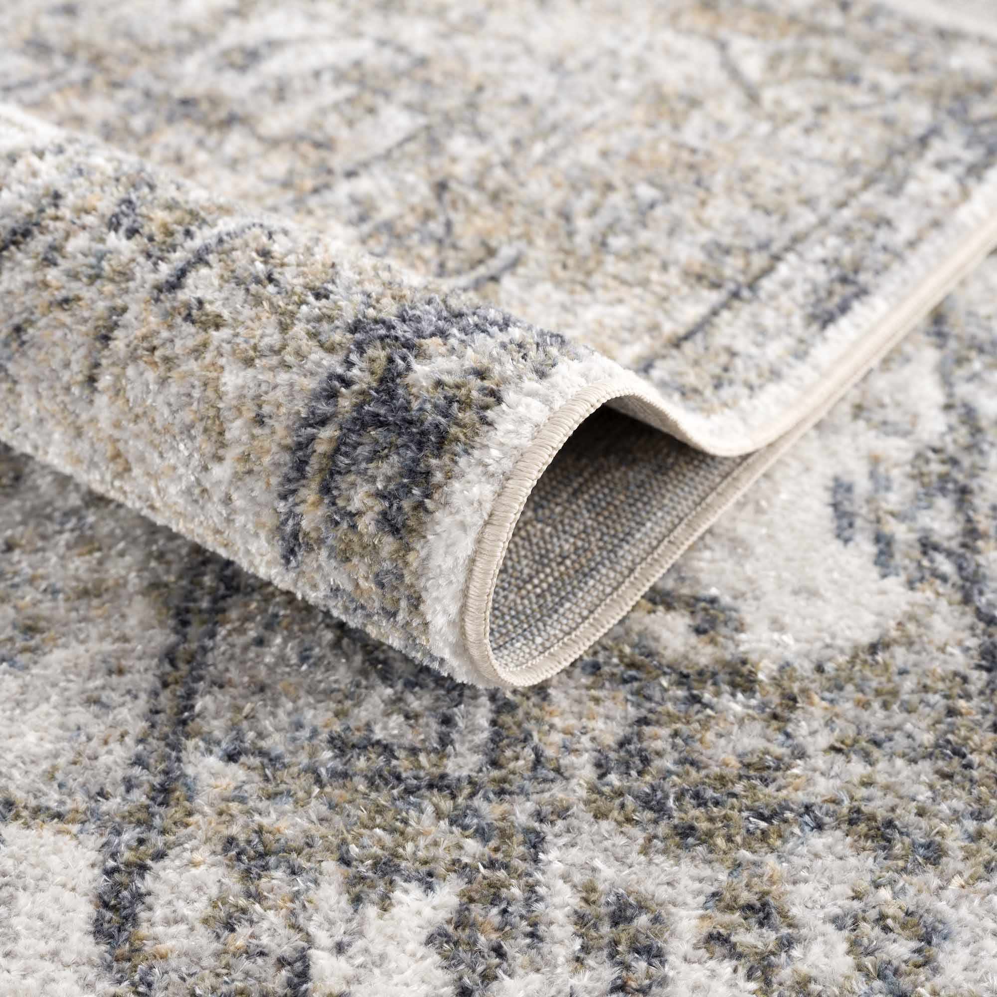 Indulgent Hauteloom Olive Hera Washable Area Rug