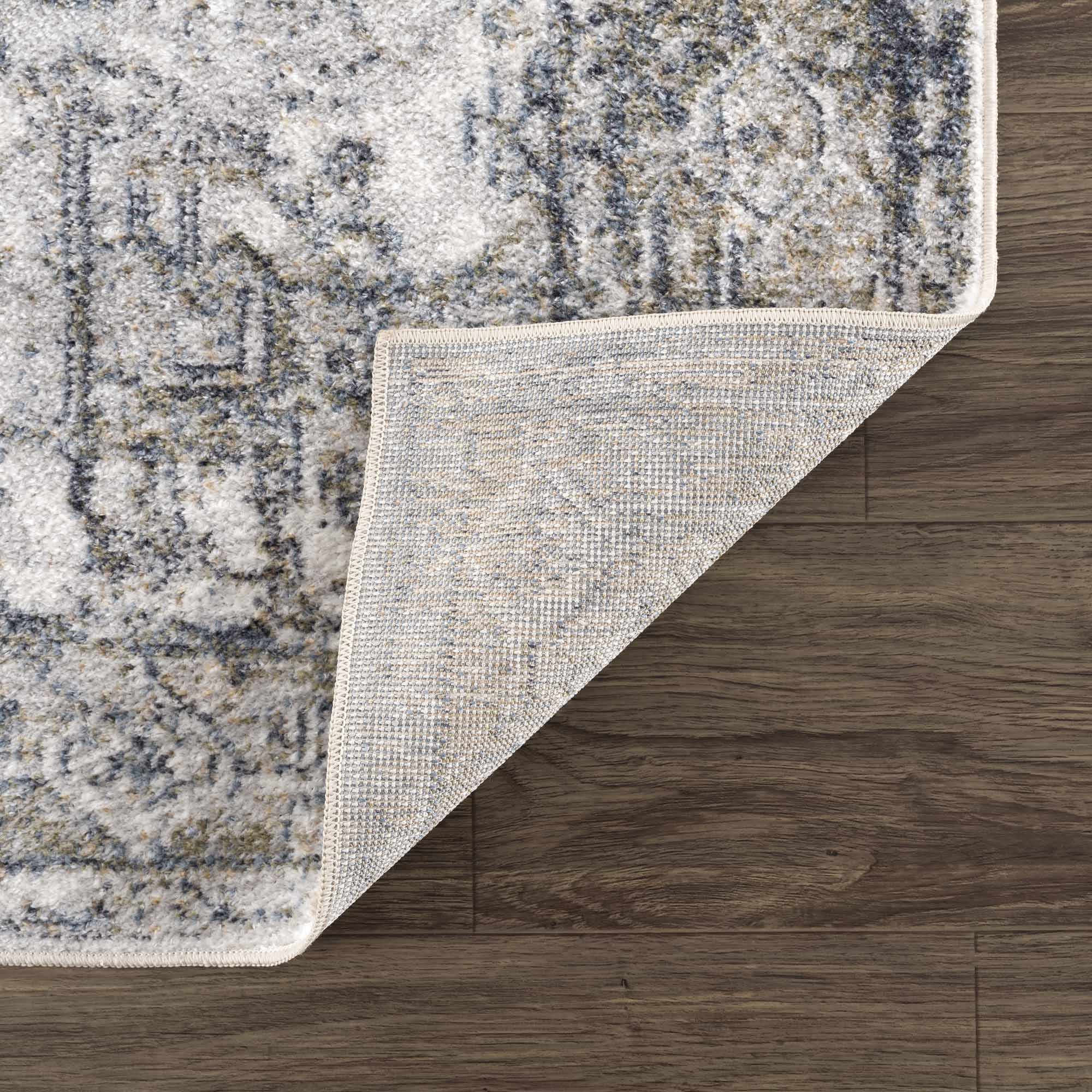 Indulgent Hauteloom Olive Hera Washable Area Rug