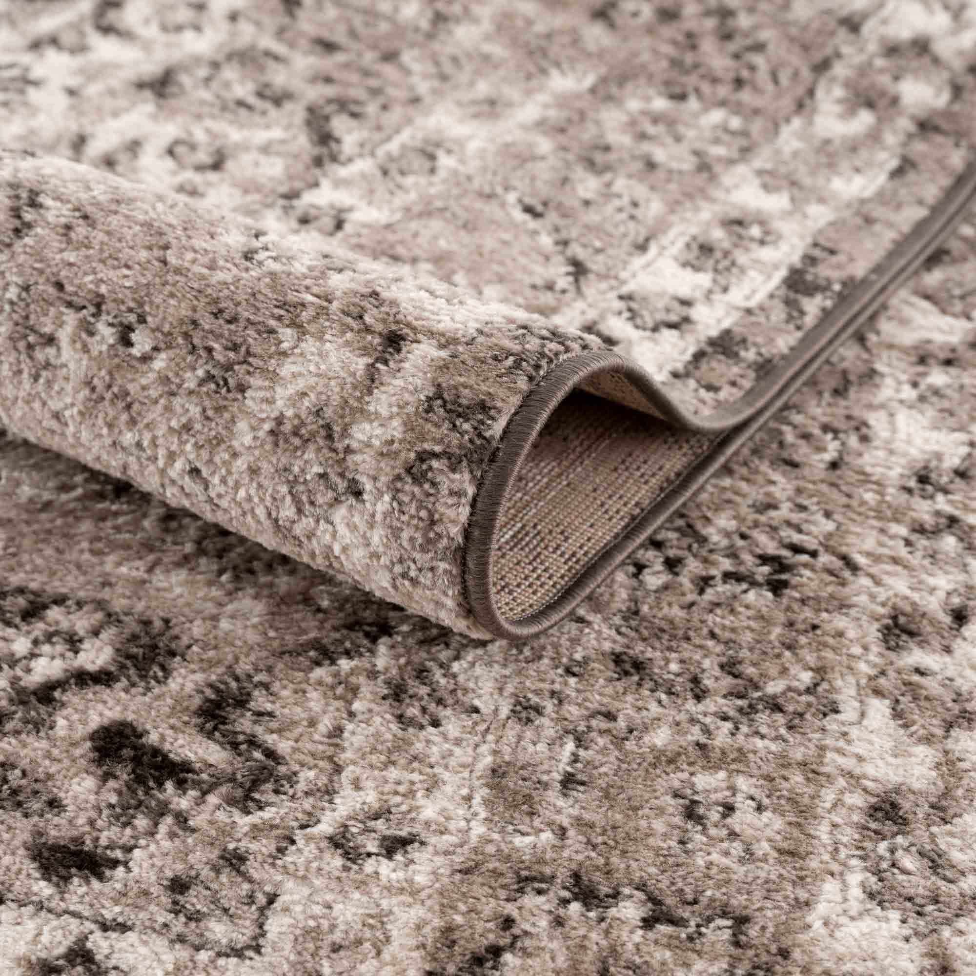 Grab Your Hauteloom Albie Charcoal & Beige Area Rug - Clearance Now!