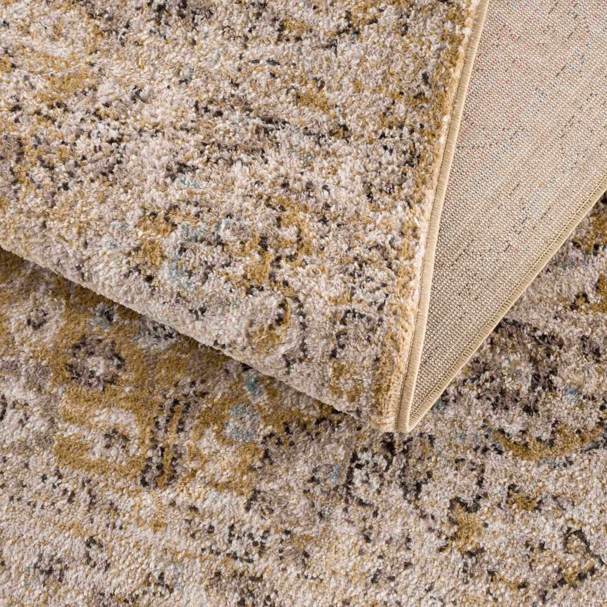Hauteloom Anana Gold & Beige Area Rug - Grab This Clearance Deal Now!