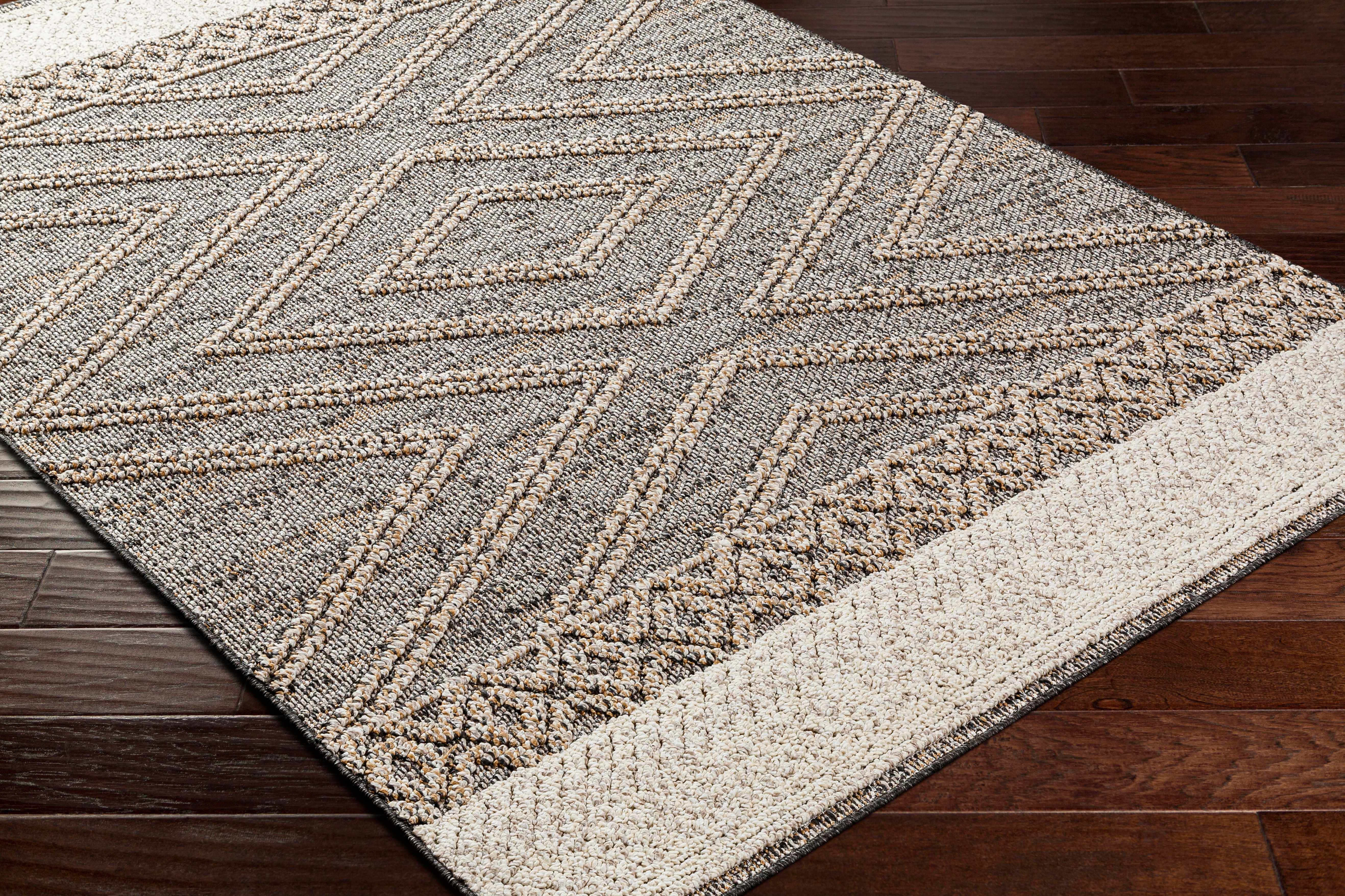 Stylish Hauteloom Areli Area Rug in Beige and Charcoal