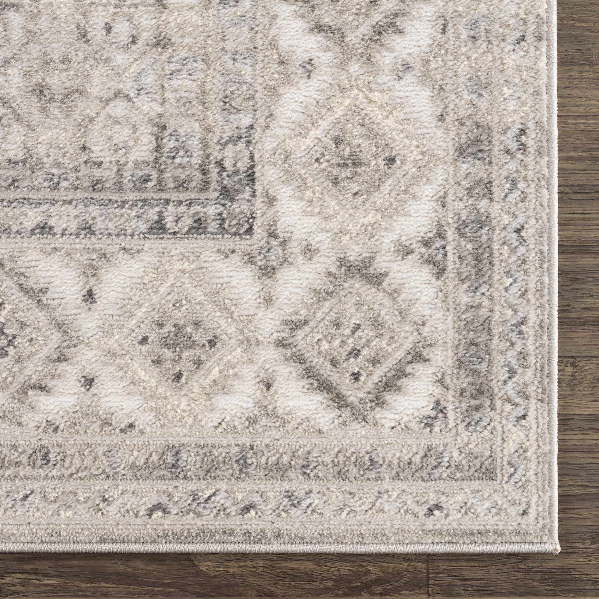 Exquisite Hauteloom Brend Taupe Medallion Area Rug