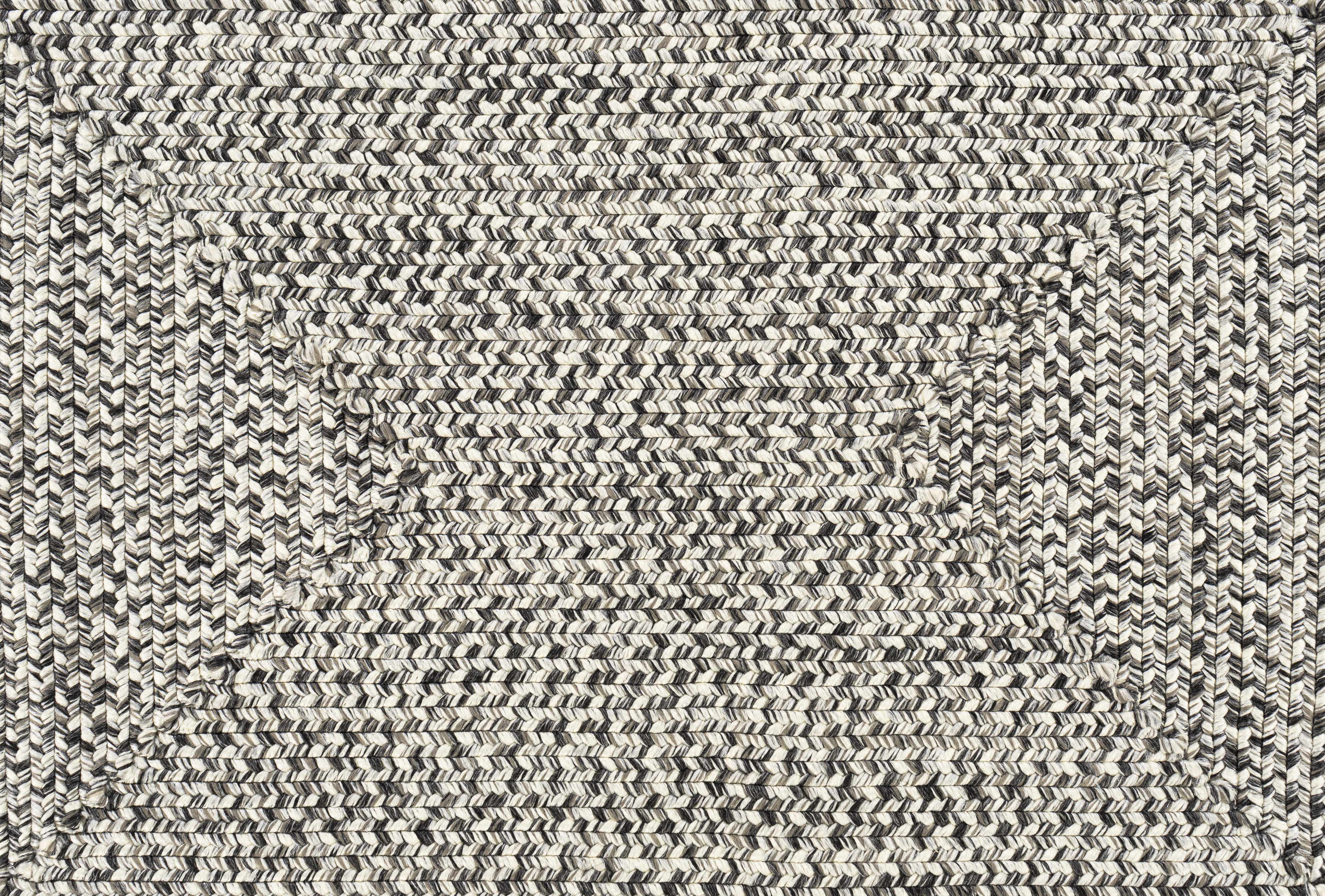 Hauteloom Cream Charcoal Braided Faux Jute Rug - A Stylish and Durable Addition to Your Space