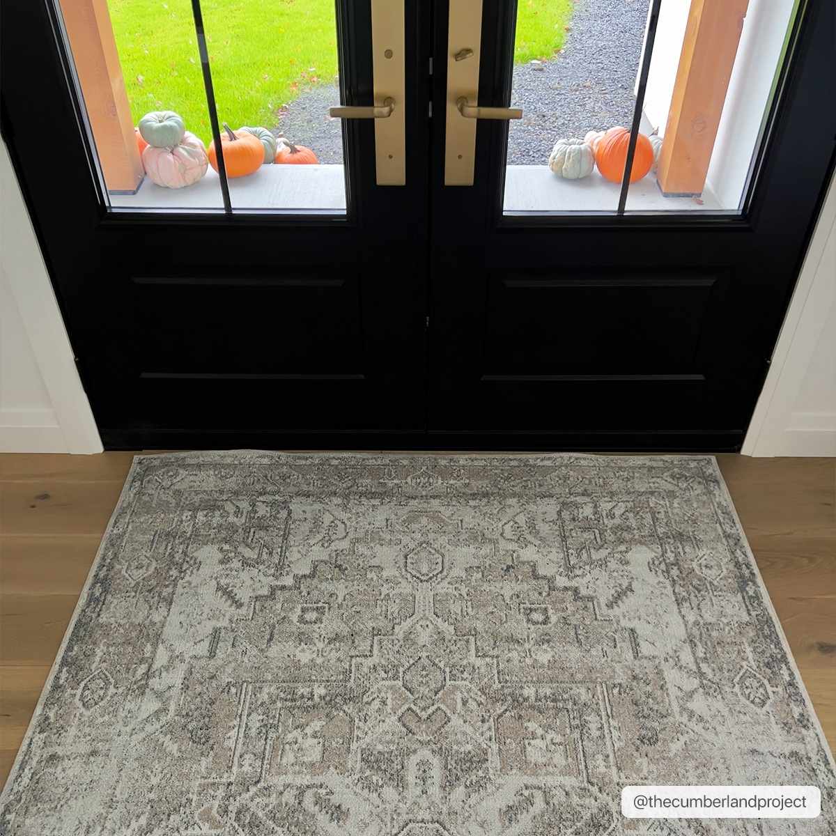 Indulgent Hauteloom Olive Hera Washable Area Rug
