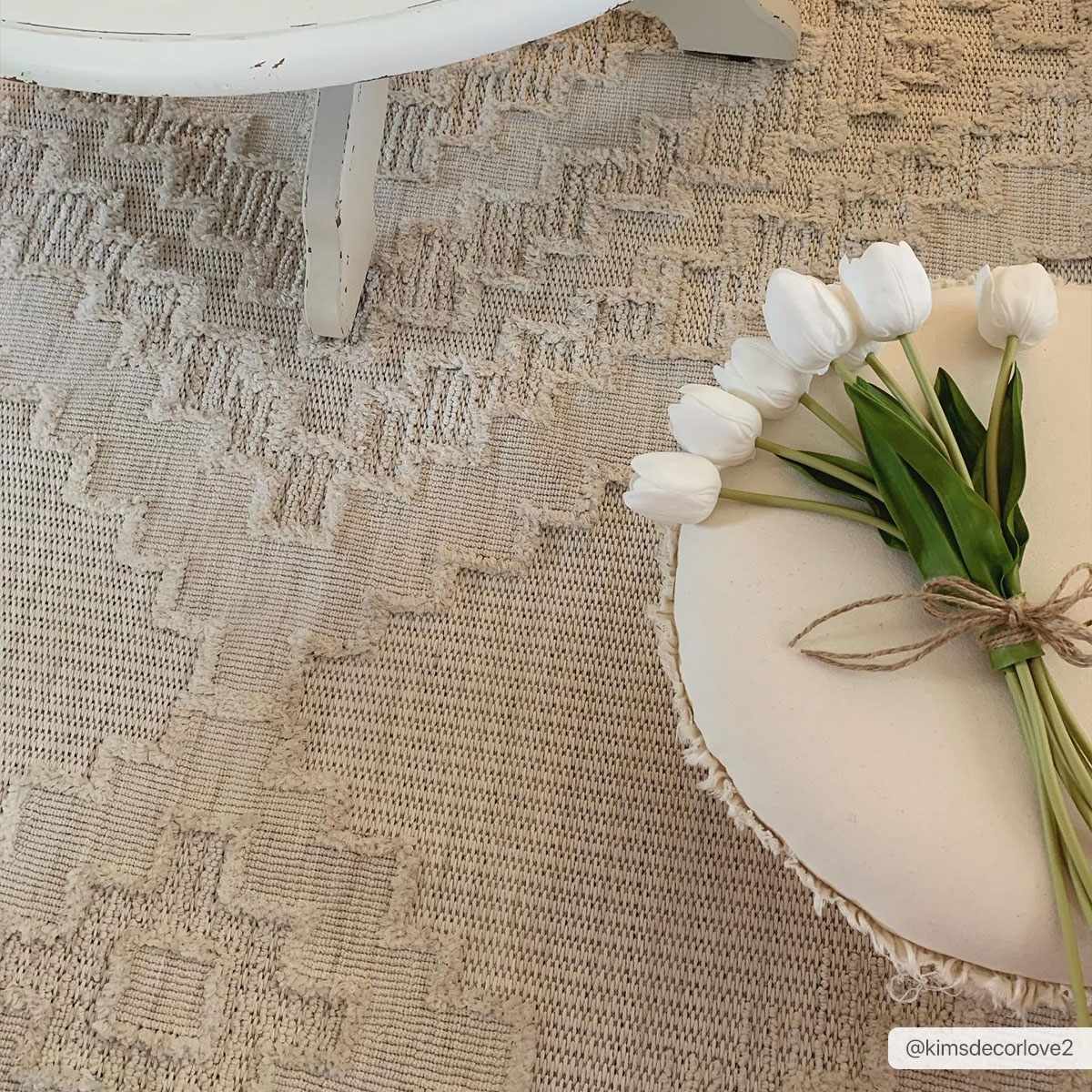 Luxurious Hauteloom Rosales Cream Area Rug for Every Space