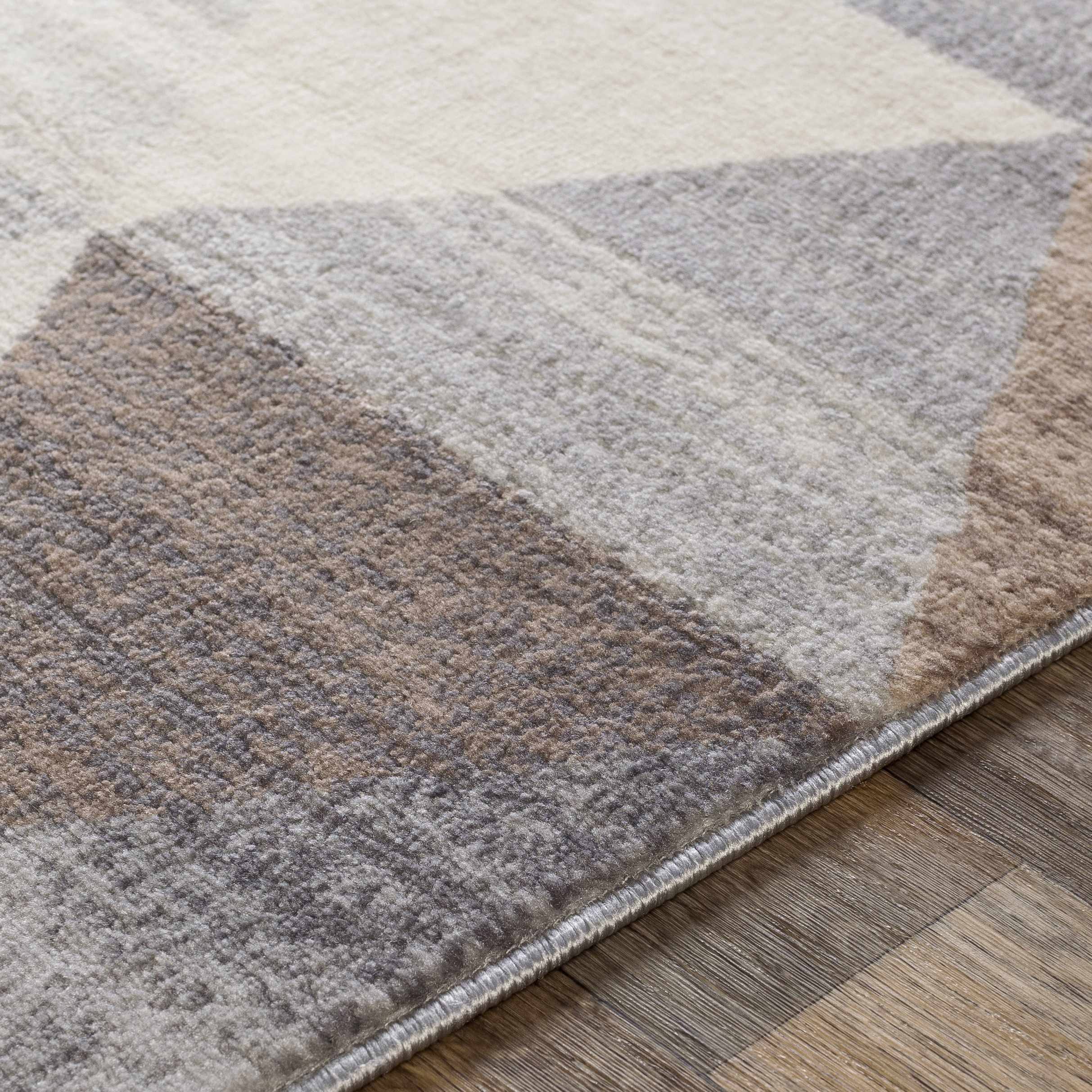 Hauteloom Sells Gray & Brown Triangles Area Rug - Add a Touch of Contemporary Style to Your Space